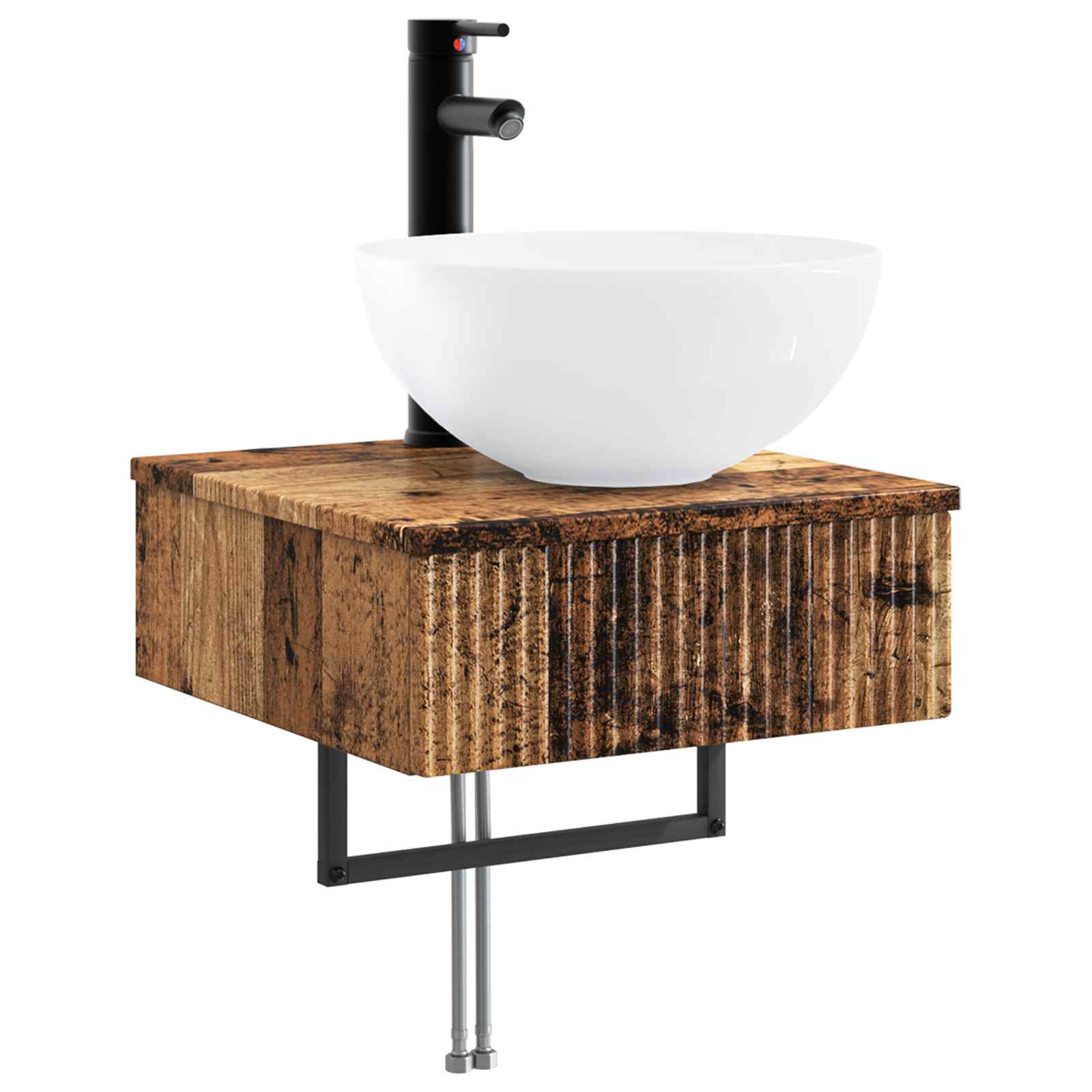 Zidni sudoper Staro drvo 40 x 41 x 40,5 cm Konstruirano drvo