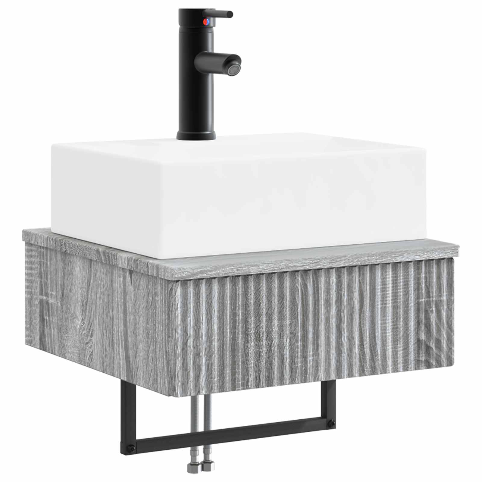 Zidni sudoper Siva Sonoma 40 x 41 x 39 cm Konstruirano drvo