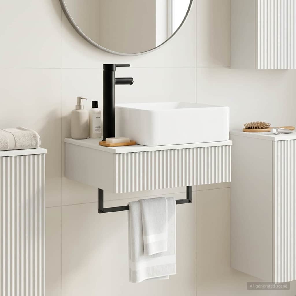 Zidni sudoper Bijela 53 x 35 x 39 cm Konstruirano drvo