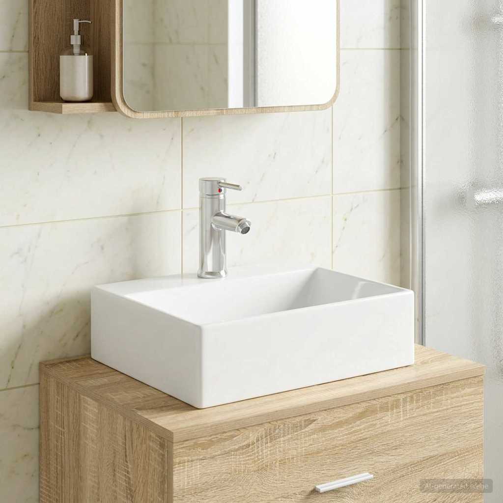 Umivaonik za kupaonicu Krom 39 x 30,5 x 12,5 cm Metal