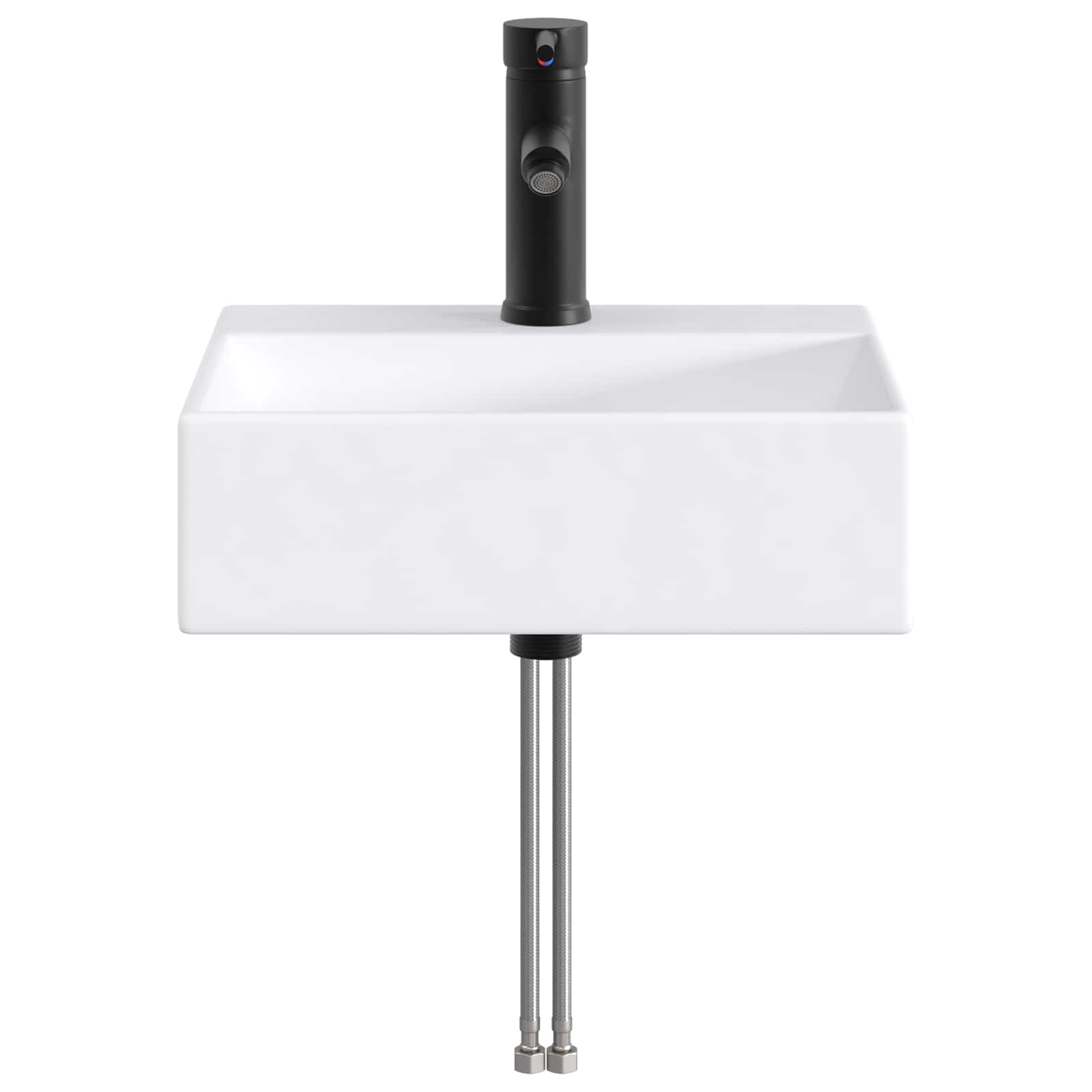 Umivaonik za kupaonicu Mat Crna 39 x 30,5 x 12,5 cm Metal