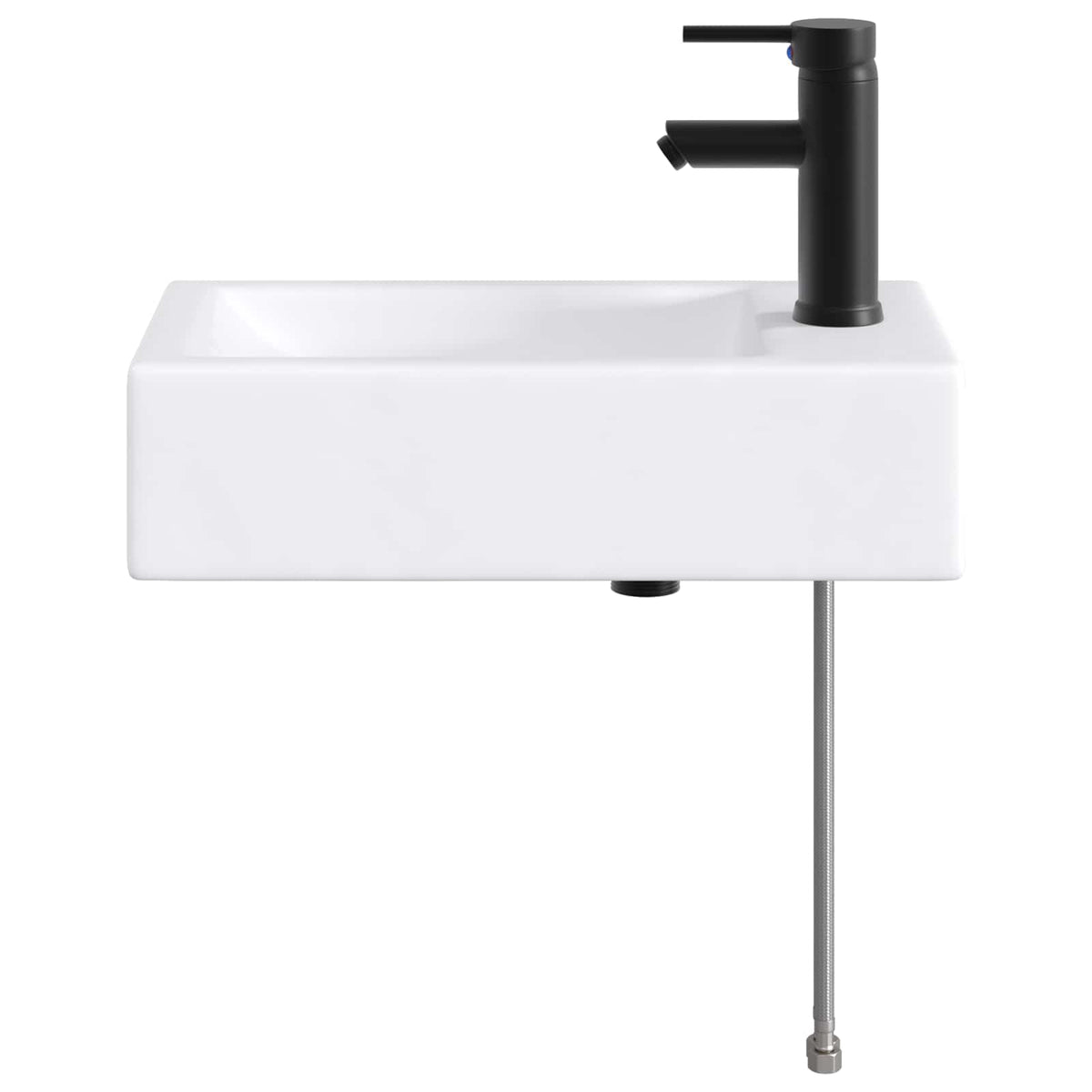 Umivaonik za kupaonicu Mat Crna 45,5 x 25,5 x 13 cm Metal