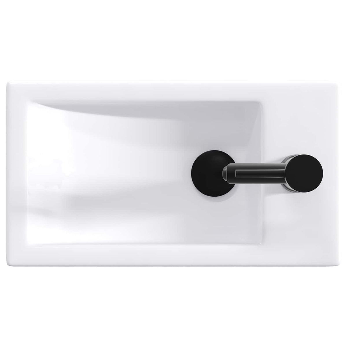 Umivaonik za kupaonicu Mat Crna 45,5 x 25,5 x 13 cm Metal