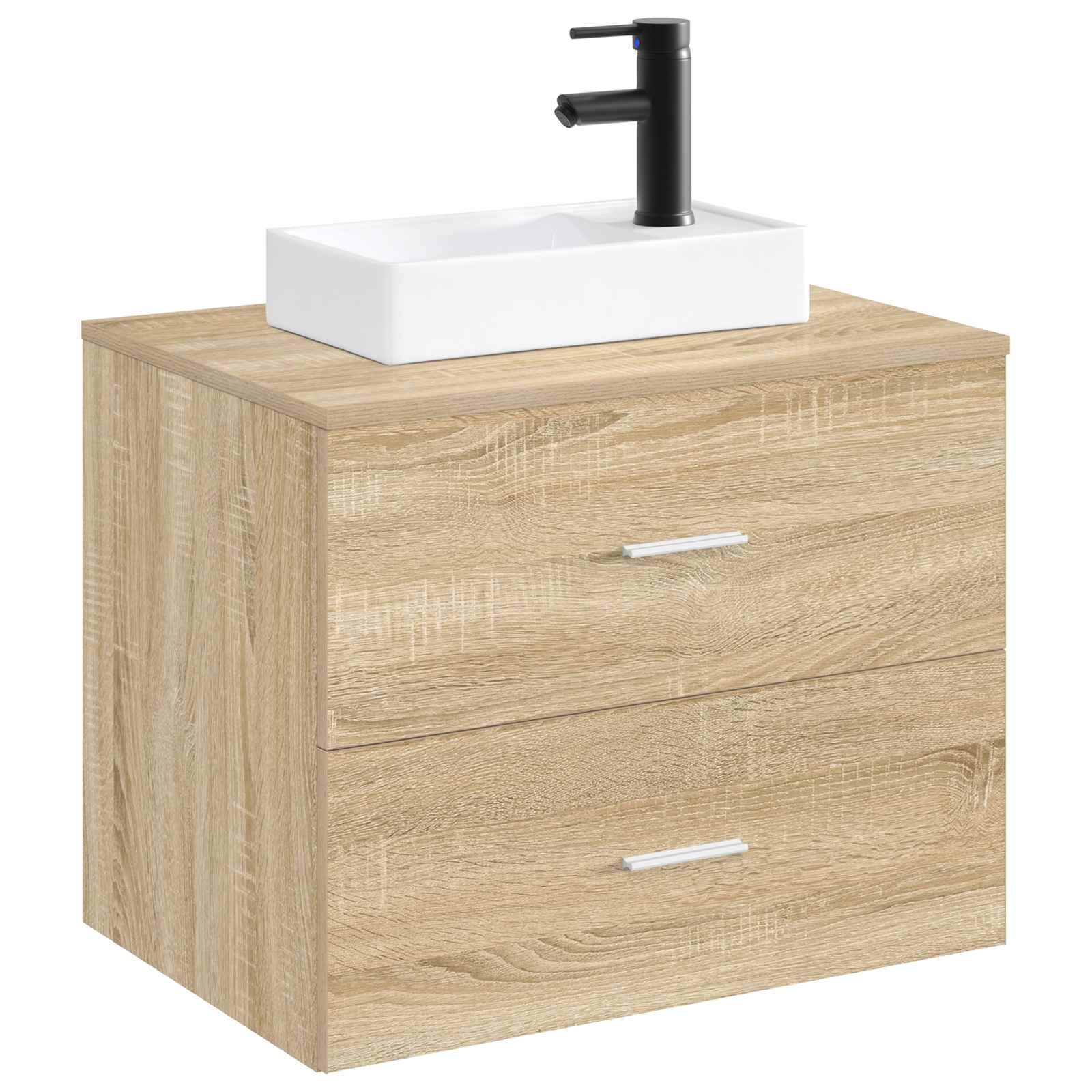 Umivaonik za kupaonicu Mat Crna 40,5 x 22,5 x 11,5 cm Metal