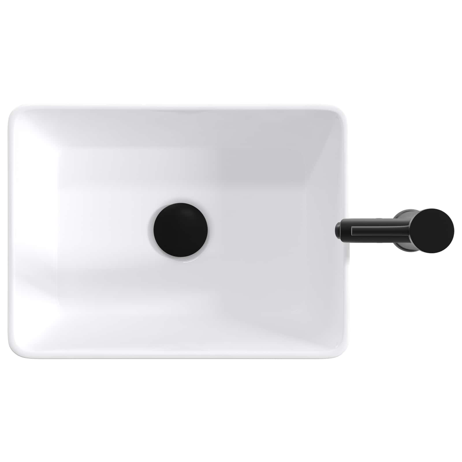 Umivaonik za kupaonicu Mat Crna 40,5 x 30,5 x 13 cm Metal