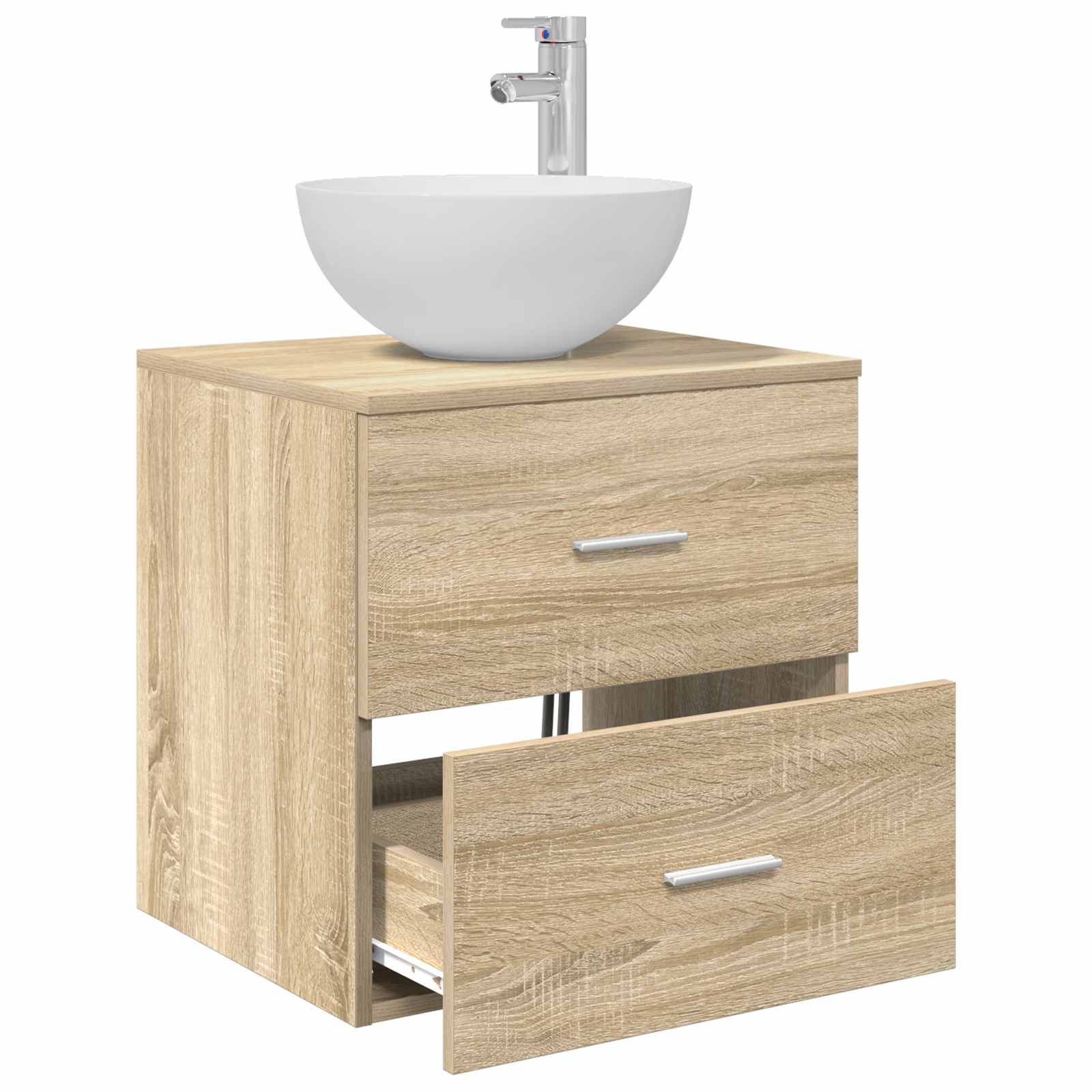 Umivaonik s policom Hrast sonoma 49,5 x 41 x 64,5 cm