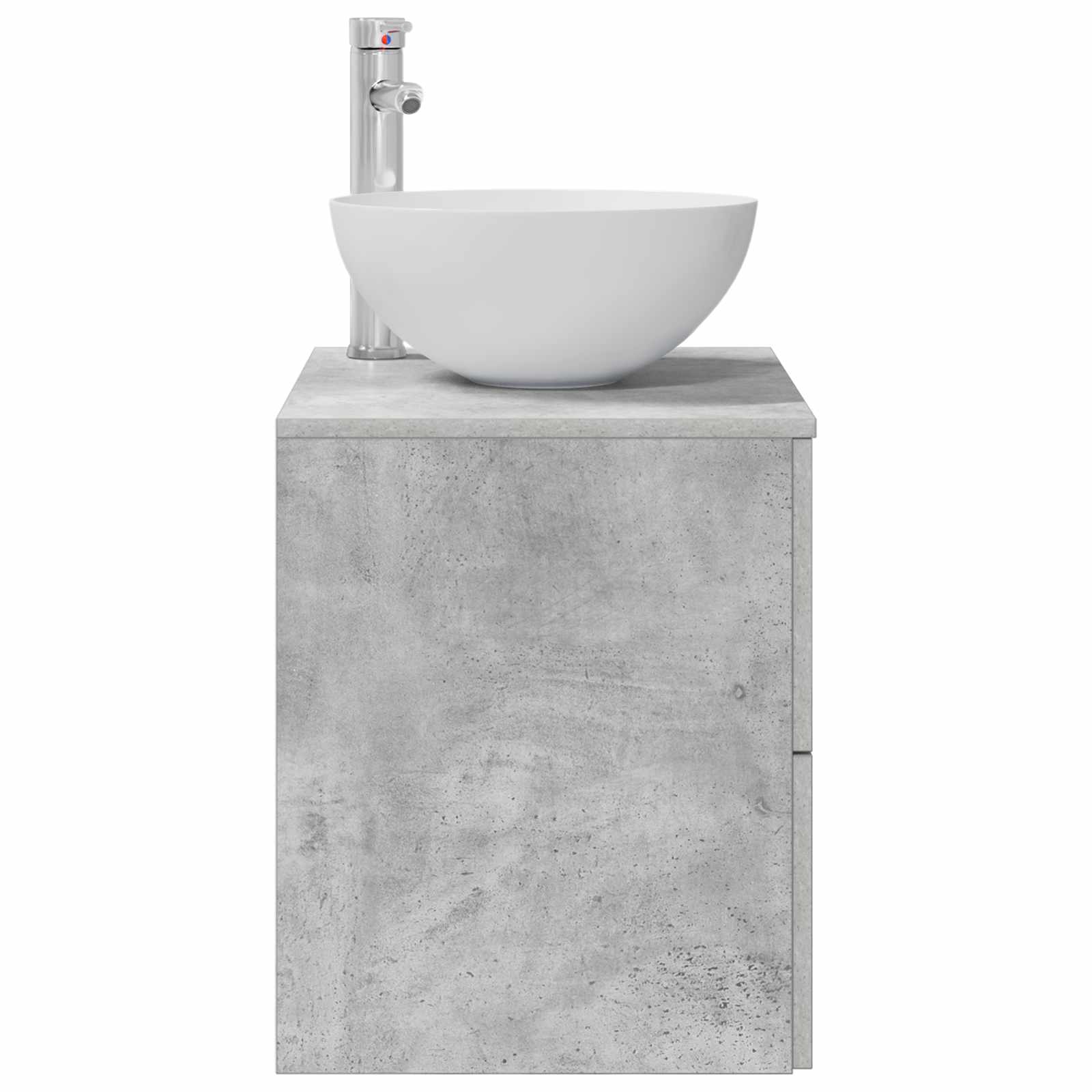 Umivaonik s policom Betonska siva 49,5 x 41 x 64,5 cm