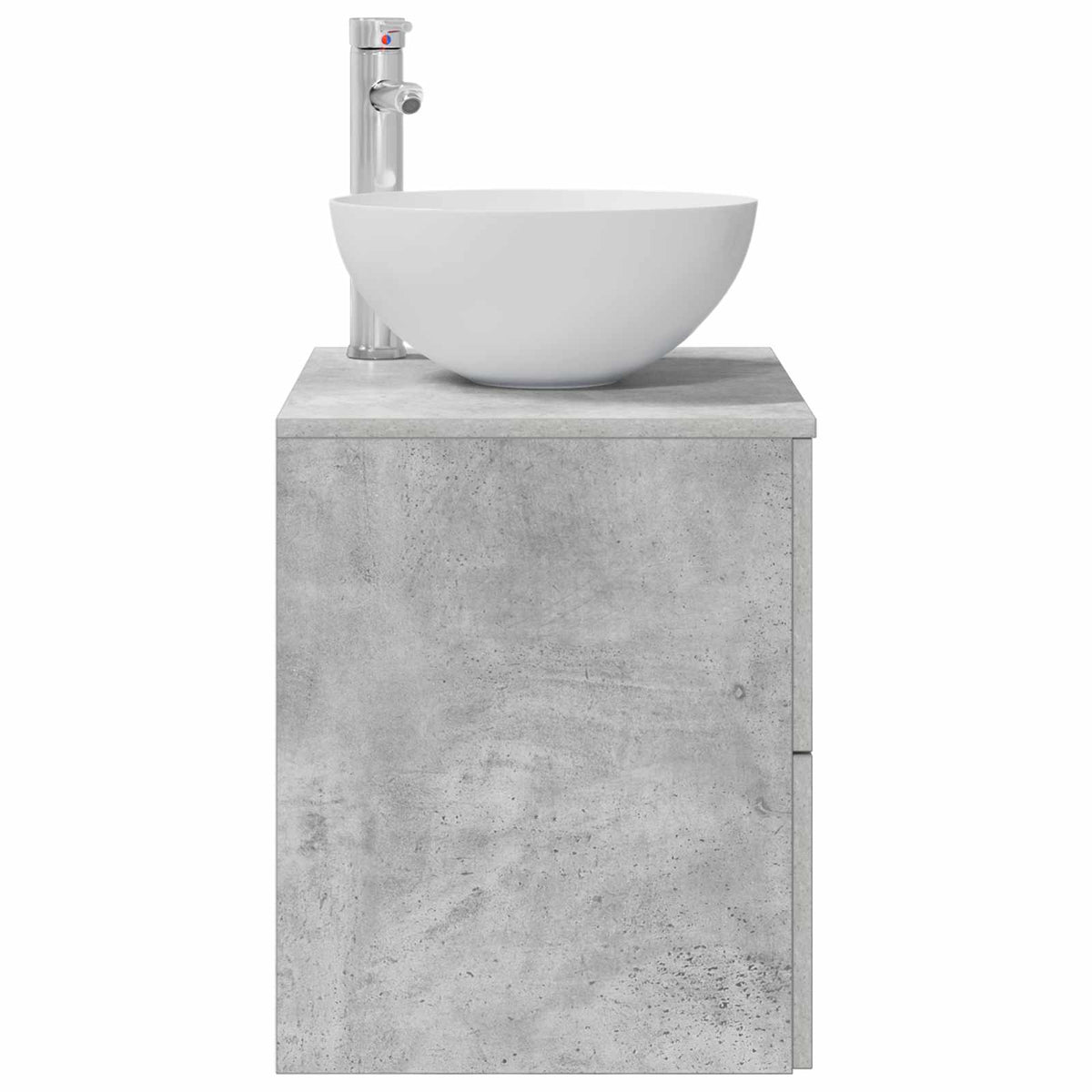 Umivaonik s policom Betonska siva 49,5 x 41 x 64,5 cm