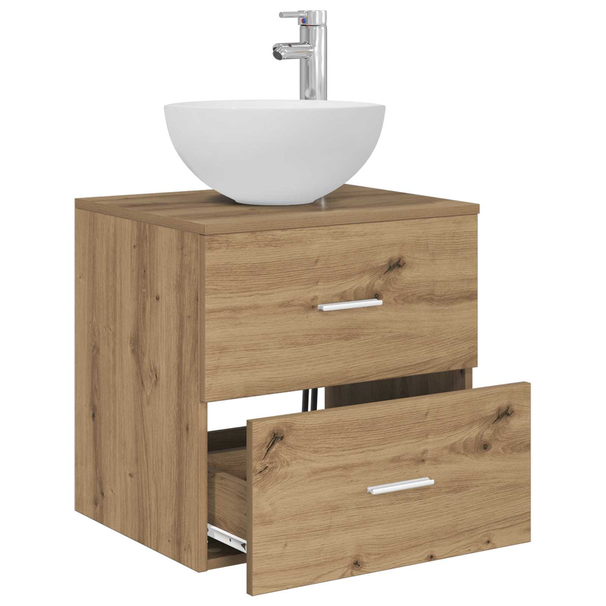 Umivaonik s policom Hrast artisan 49,5 x 41 x 64,5 cm