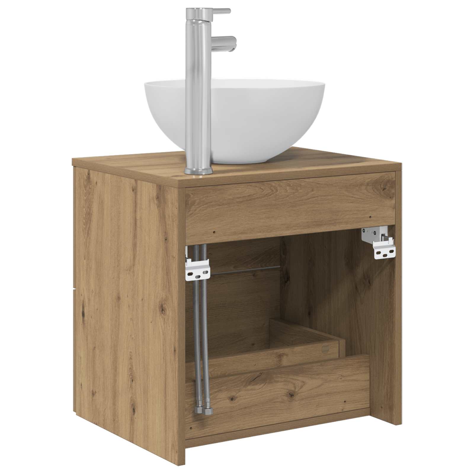Umivaonik s policom Hrast artisan 49,5 x 41 x 64,5 cm