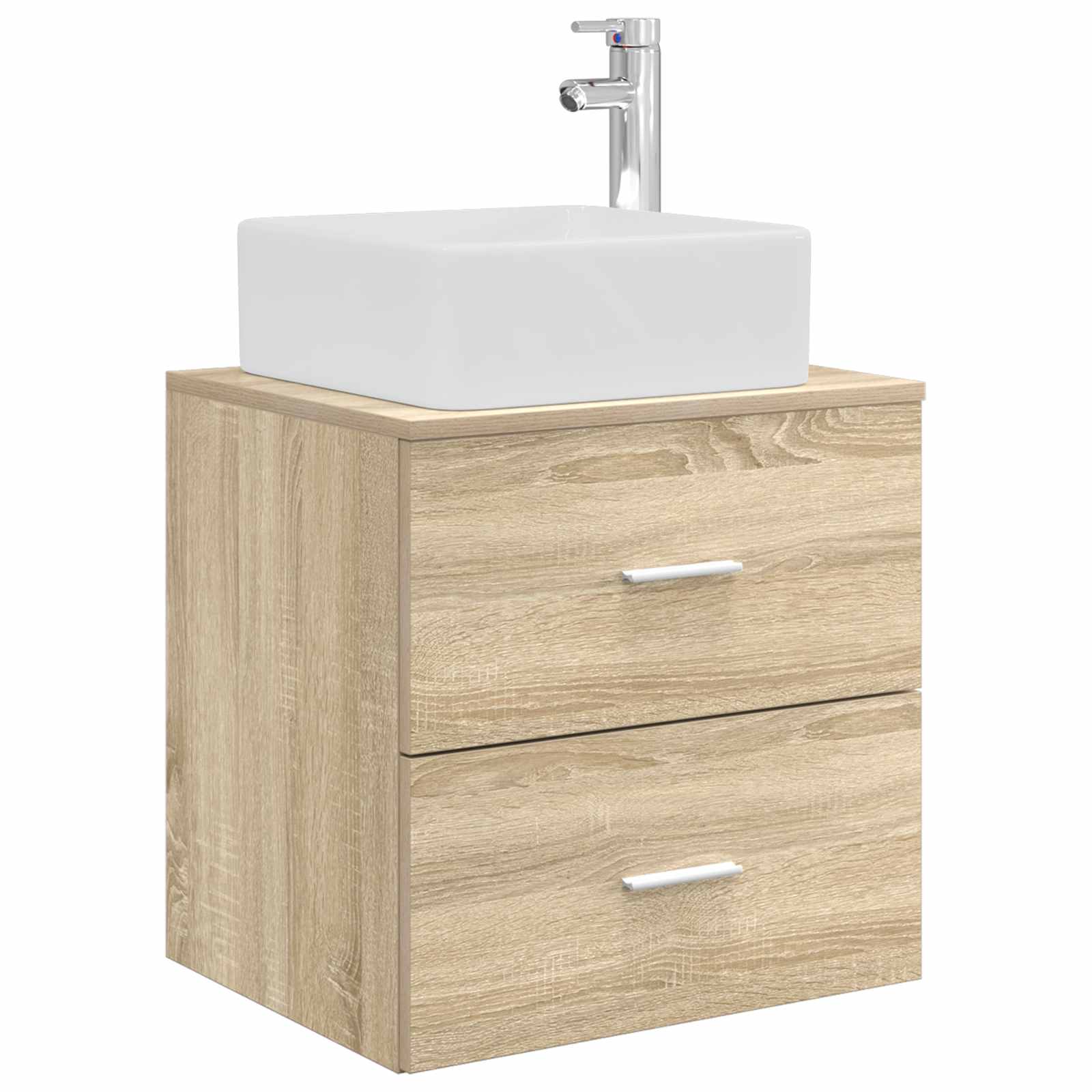 Umivaonik s policom Hrast sonoma 49,5 x 41 x 63 cm