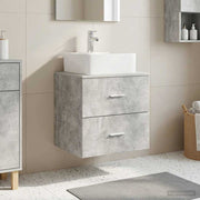 Umivaonik s policom Betonska siva 49,5 x 41 x 63 cm