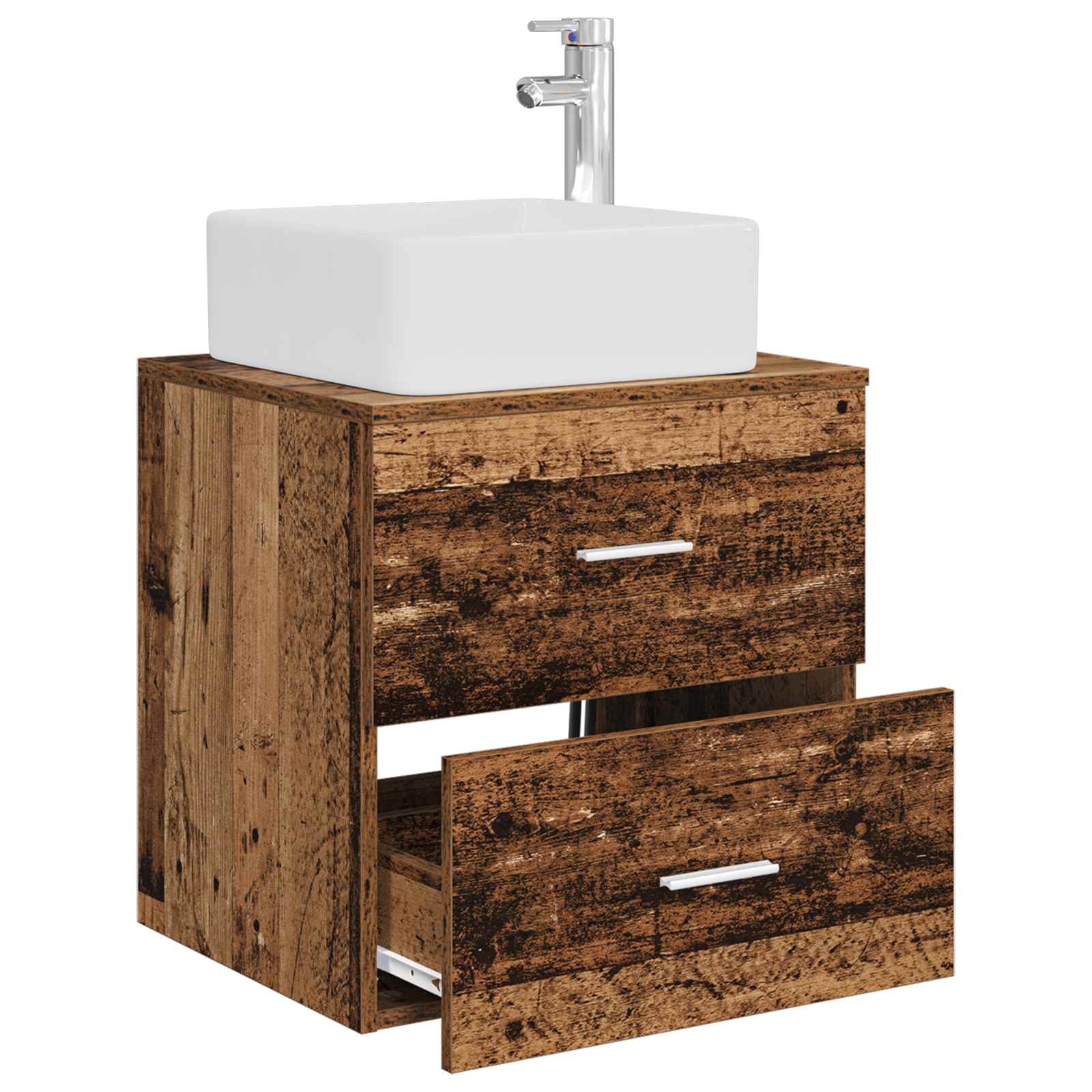 Umivaonik s policom Staro drvo 49,5 x 41 x 63 cm