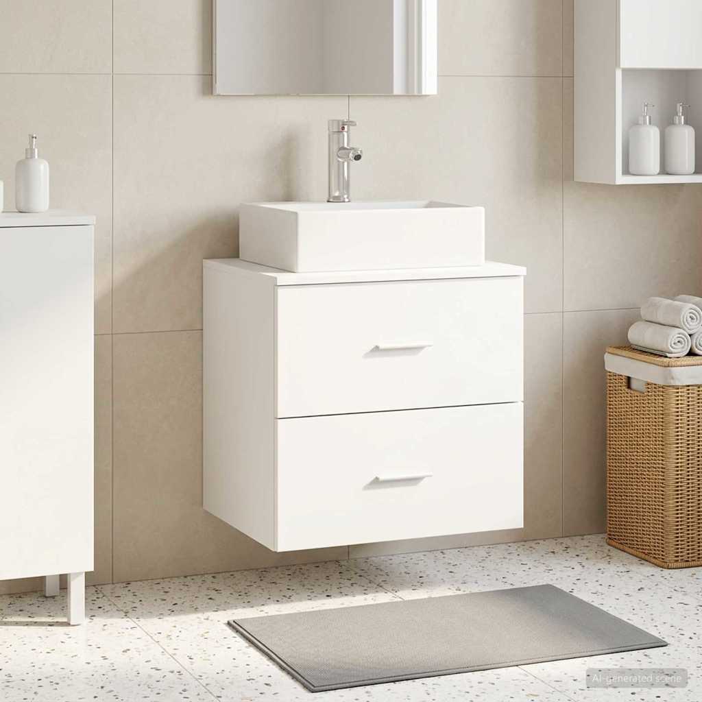 Umivaonik s policom Bijela 49,5 x 41 x 62,5 cm