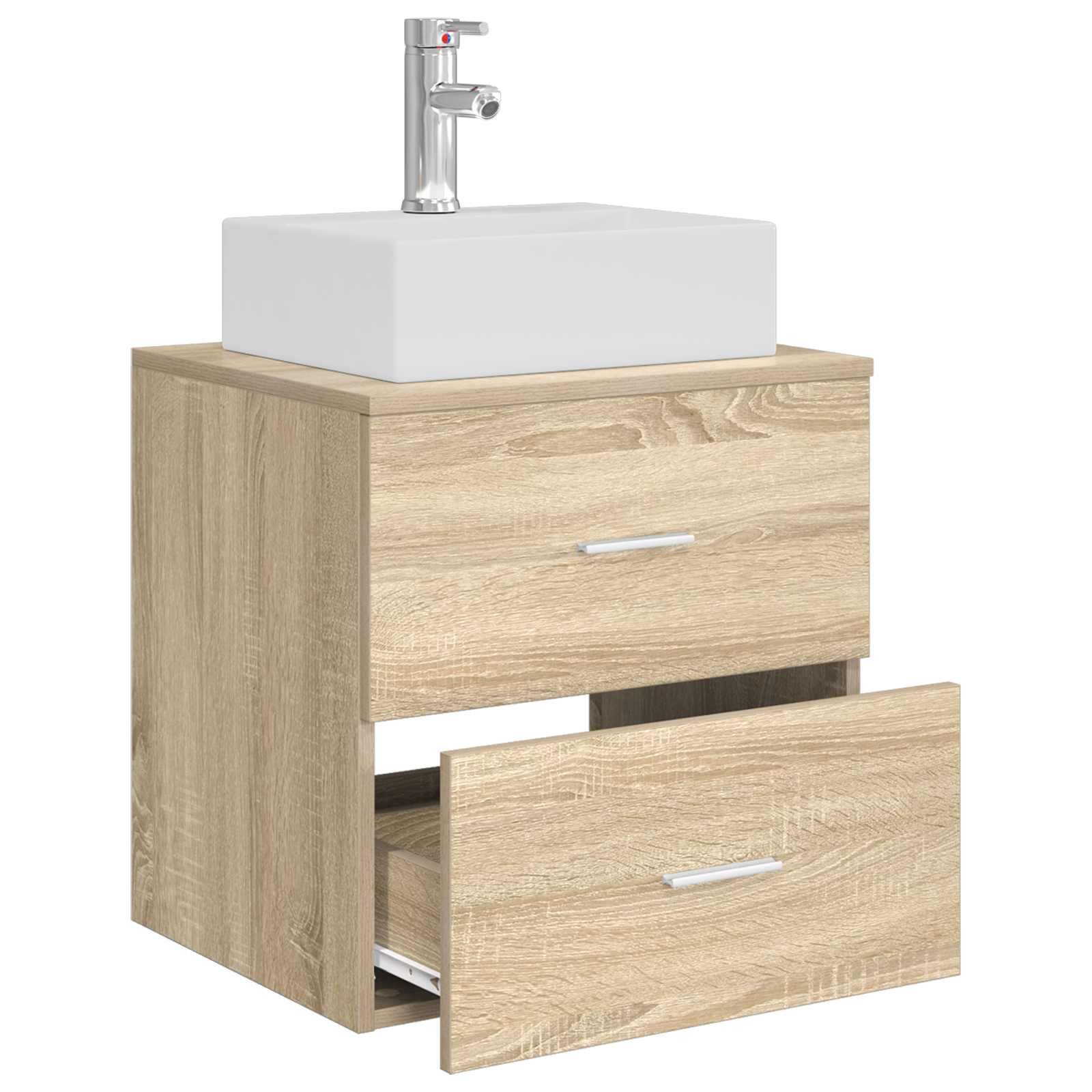 Umivaonik s policom Hrast sonoma 49,5 x 41 x 62,5 cm