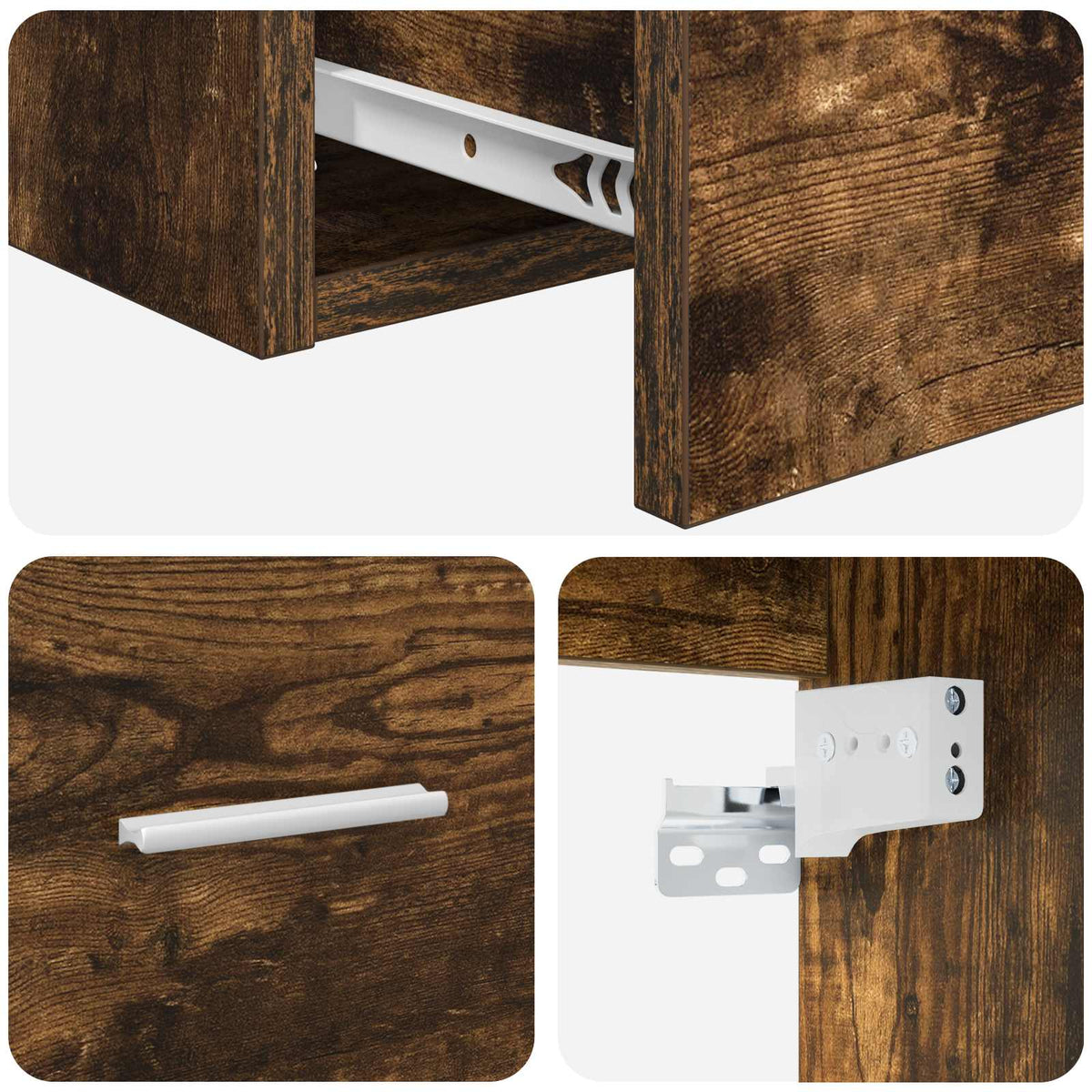 Umivaonik s policom Dimljeni hrast 49,5 x 41 x 62,5 cm