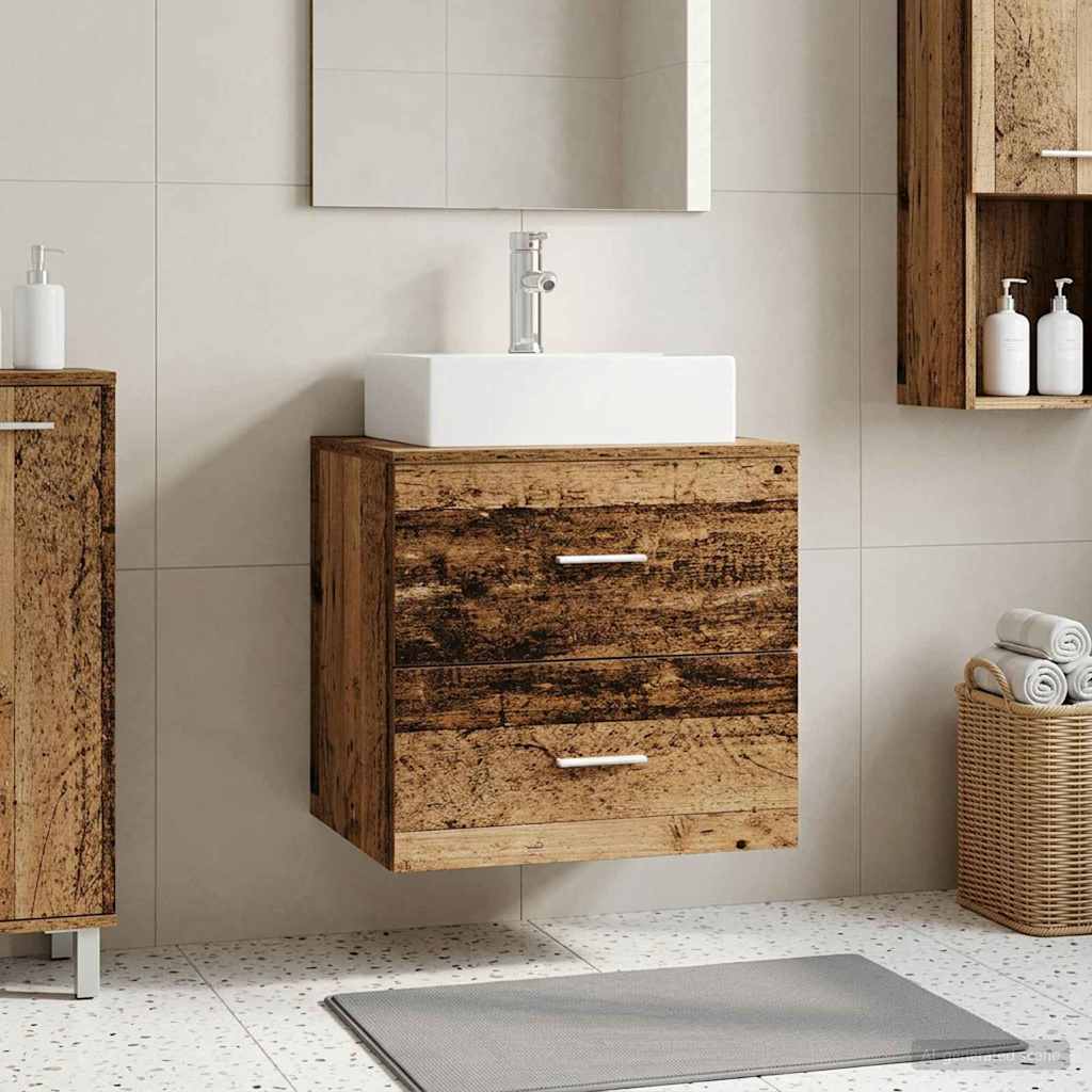 Umivaonik s policom Staro drvo 49,5 x 41 x 62,5 cm
