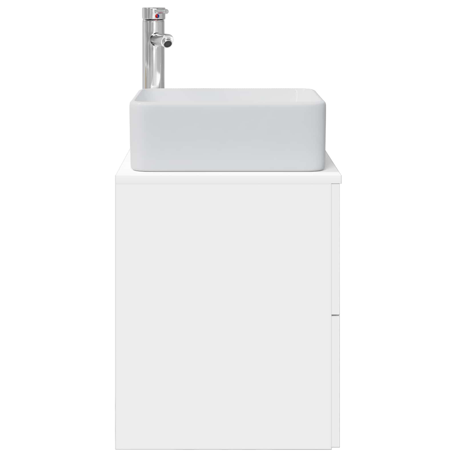 Umivaonik s policom Bijela 53 x 34,5 x 63 cm Konstruirano drvo