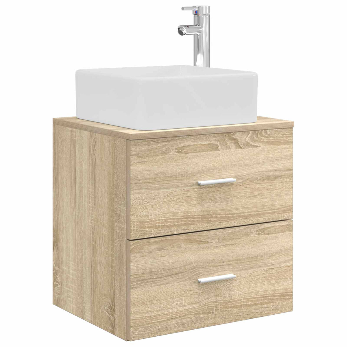 Umivaonik s policom Hrast sonoma 53 x 34,5 x 63 cm