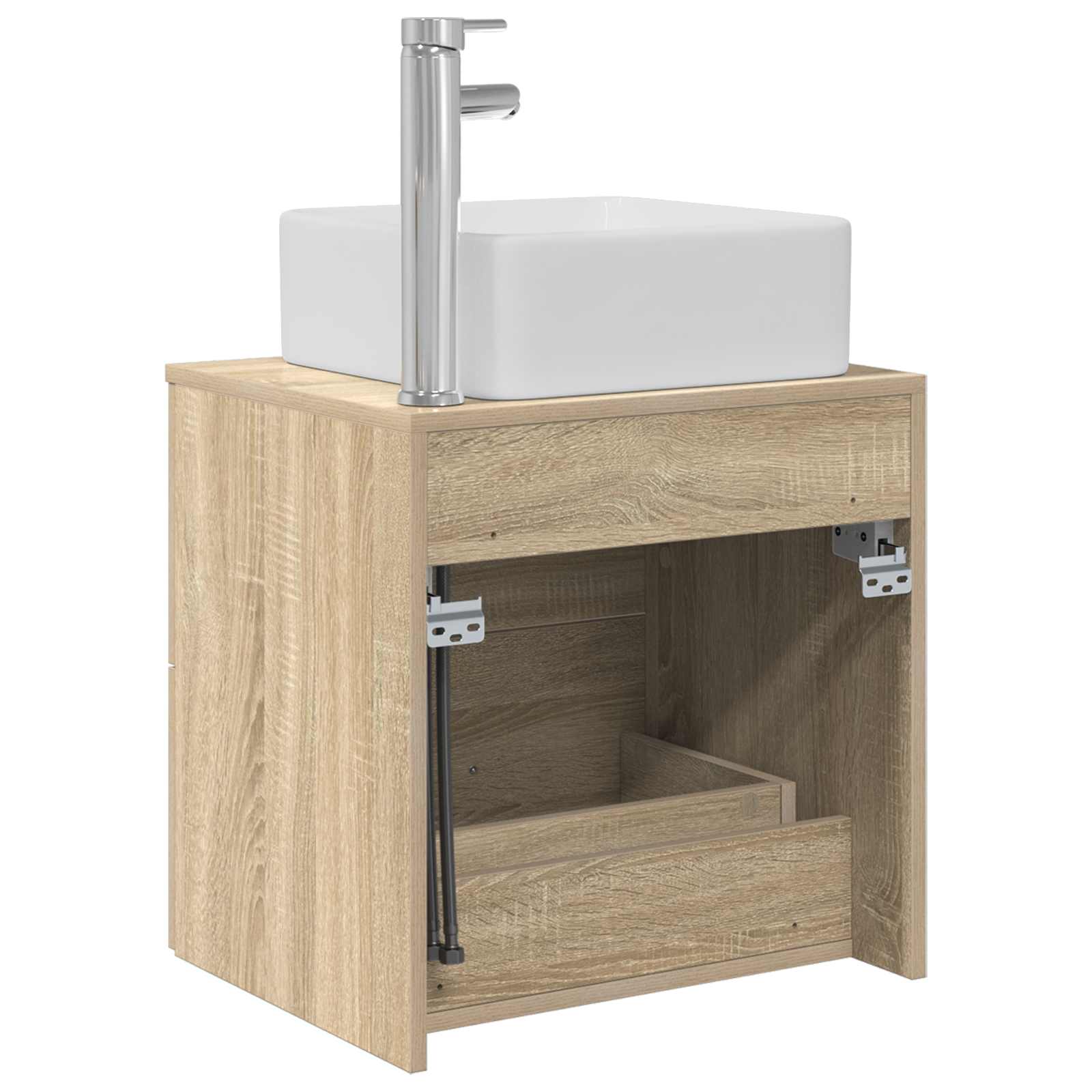Umivaonik s policom Hrast sonoma 53 x 34,5 x 63 cm