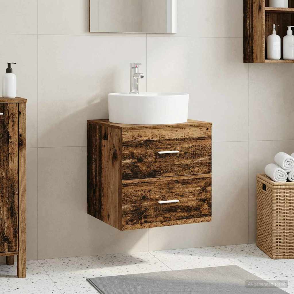 Umivaonik s policom Staro drvo 49,5 x 44,5 x 65 cm