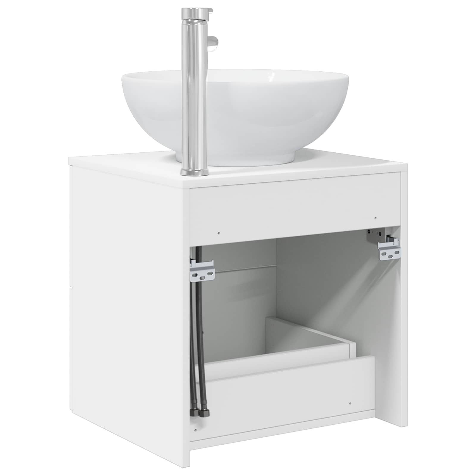 Umivaonik s policom Bijela 49,5 x 44,5 x 66,5 cm