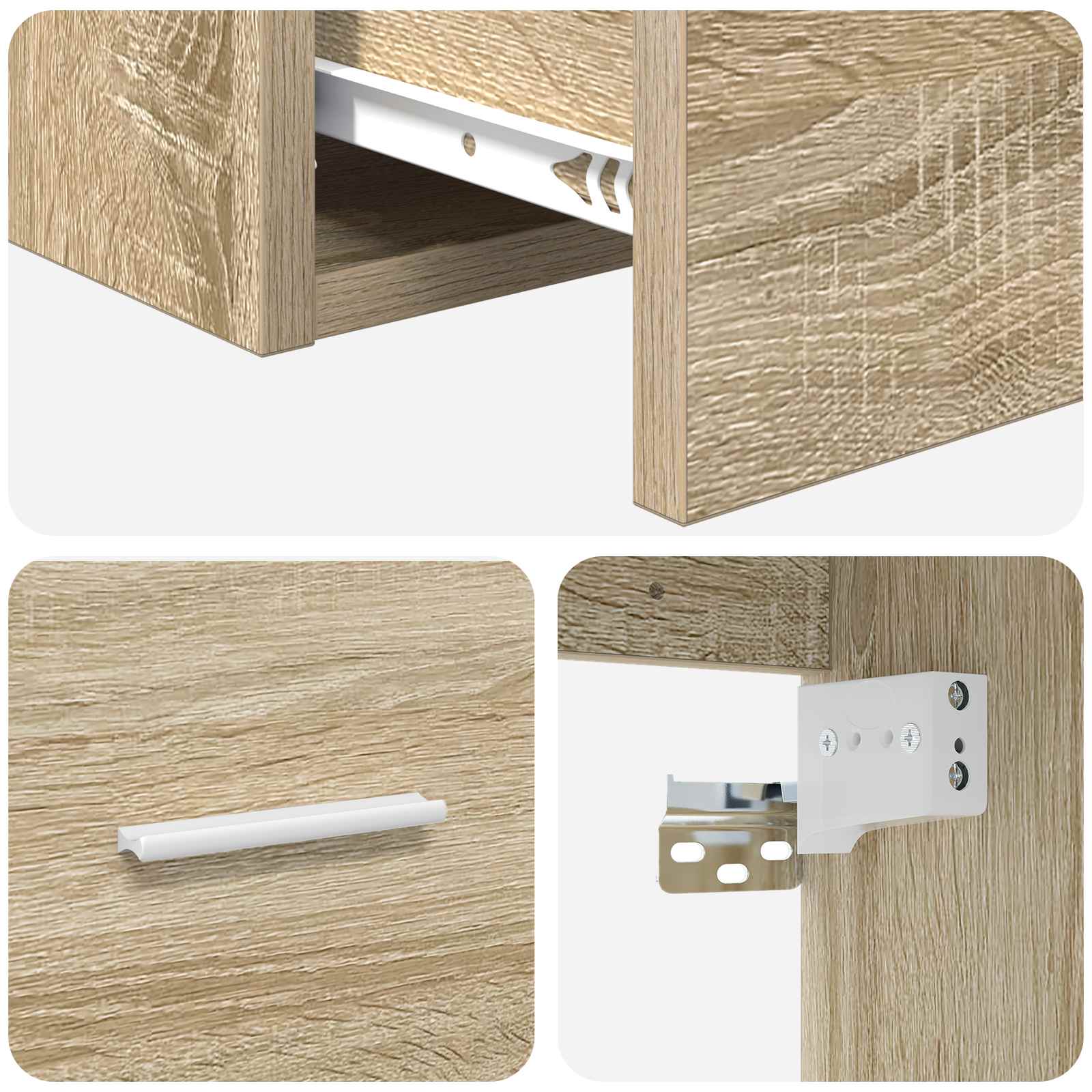 Umivaonik s policom Hrast sonoma 49,5 x 44,5 x 66,5 cm