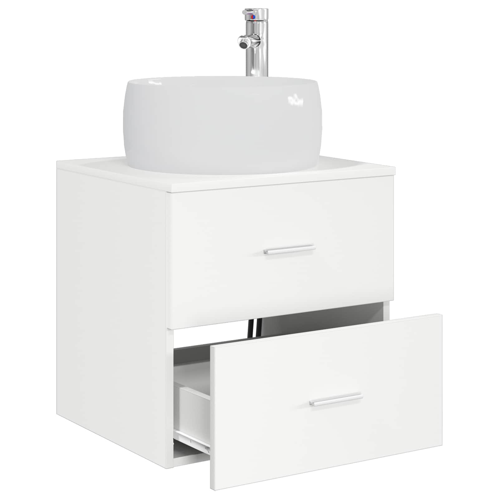 Umivaonik s policom Bijela 49,5 x 44,5 x 66 cm