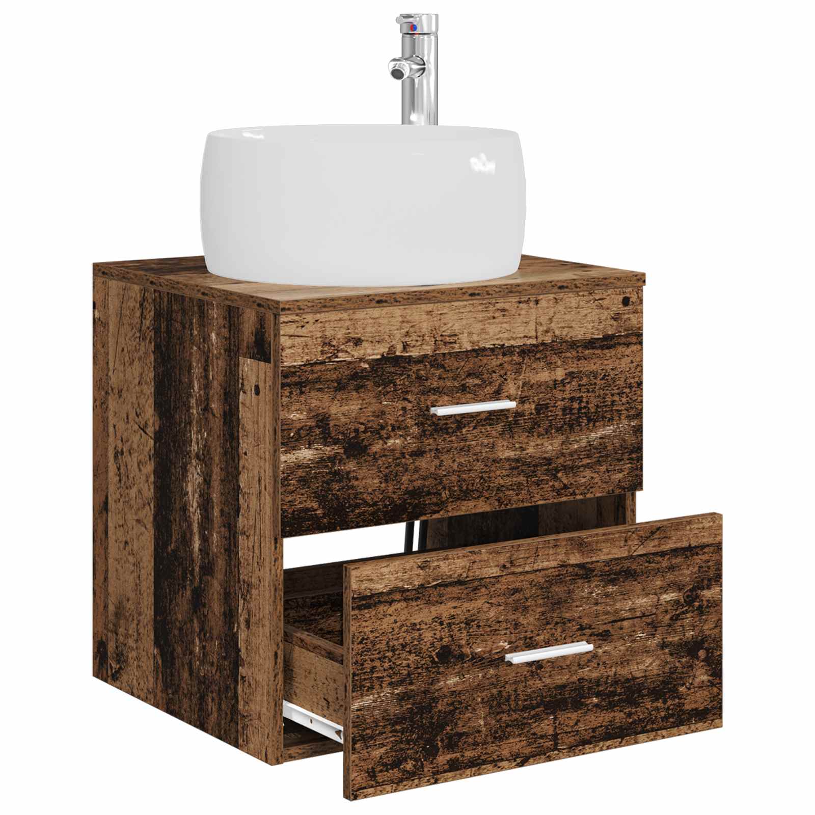 Umivaonik s policom Staro drvo 49,5 x 44,5 x 66 cm