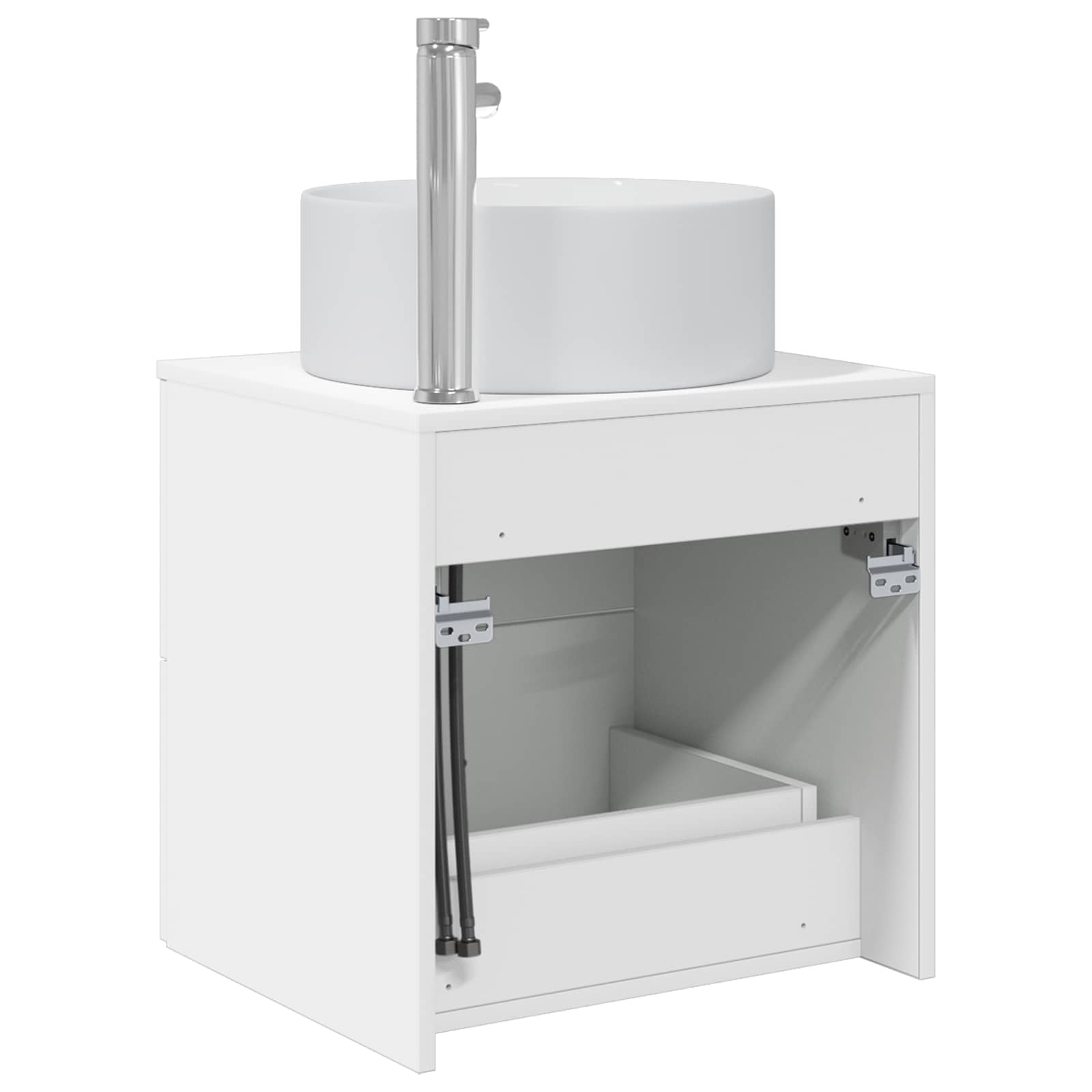 Umivaonik s policom Bijela 49,5 x 44,5 x 65,5 cm
