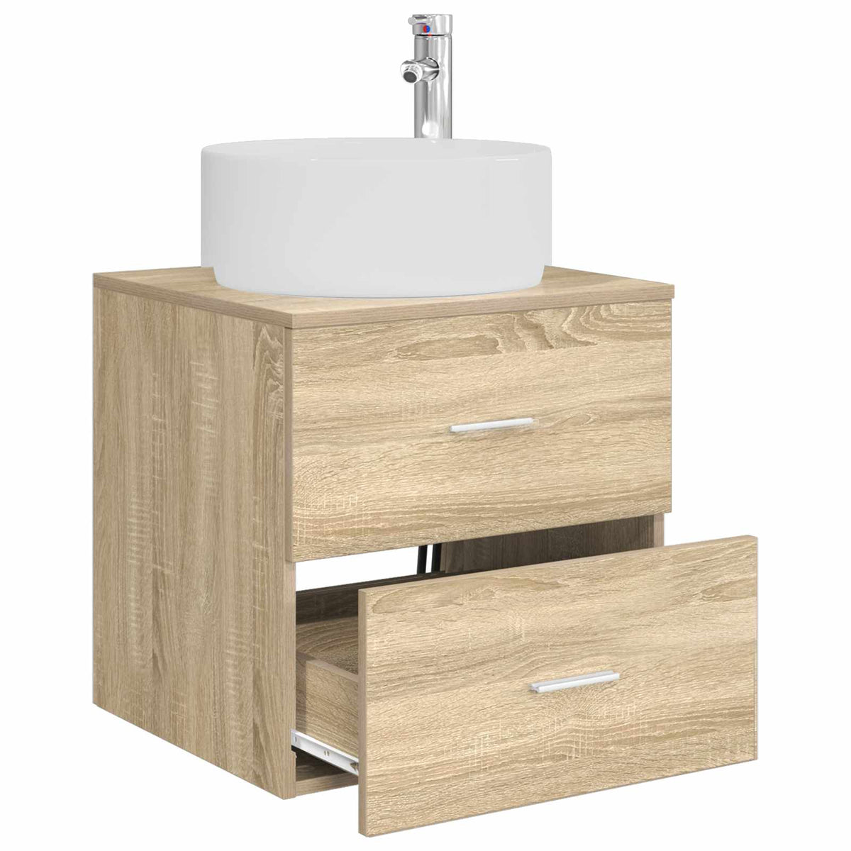 Umivaonik s policom Hrast sonoma 49,5 x 44,5 x 65,5 cm