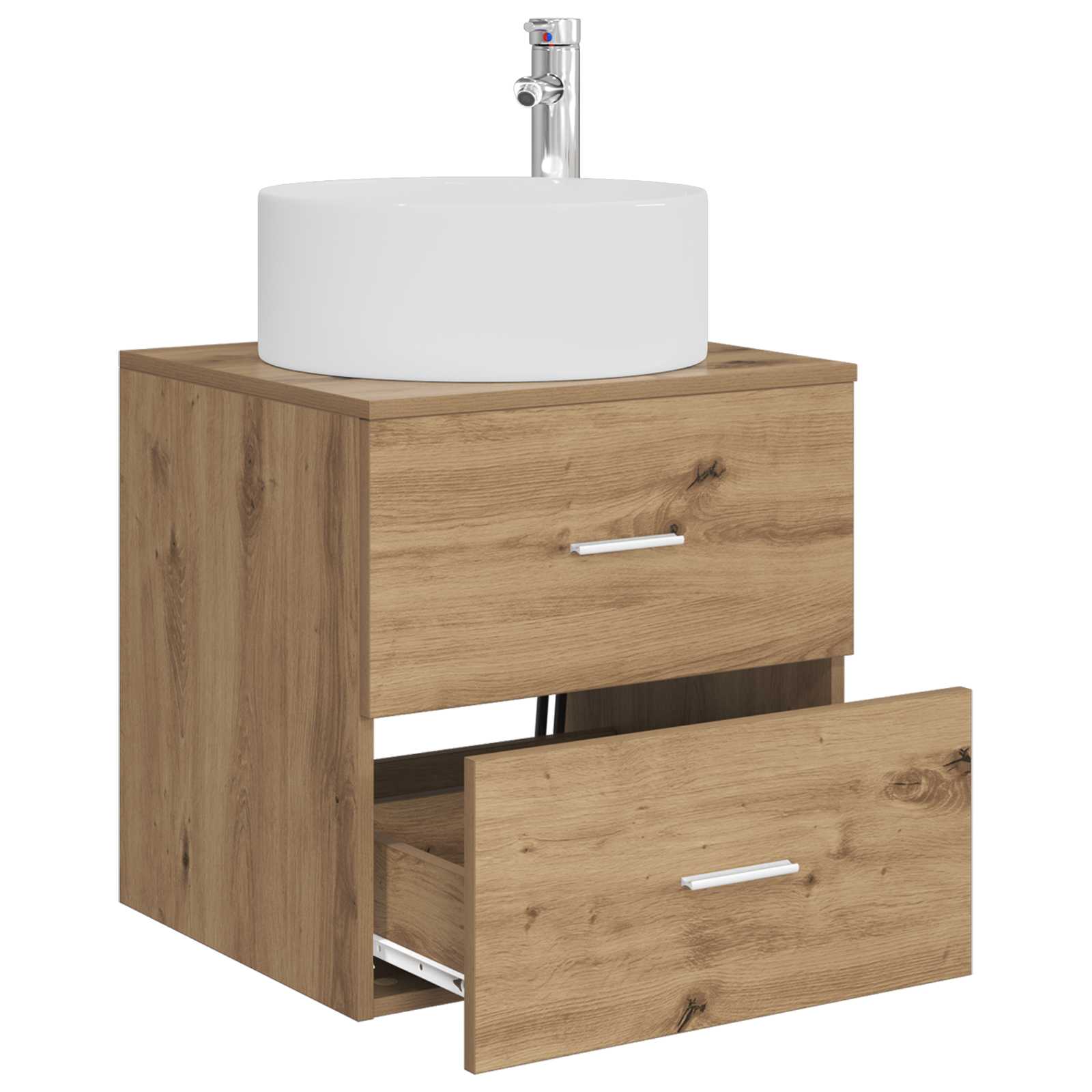 Umivaonik s policom Hrast artisan 49,5 x 44,5 x 65,5 cm