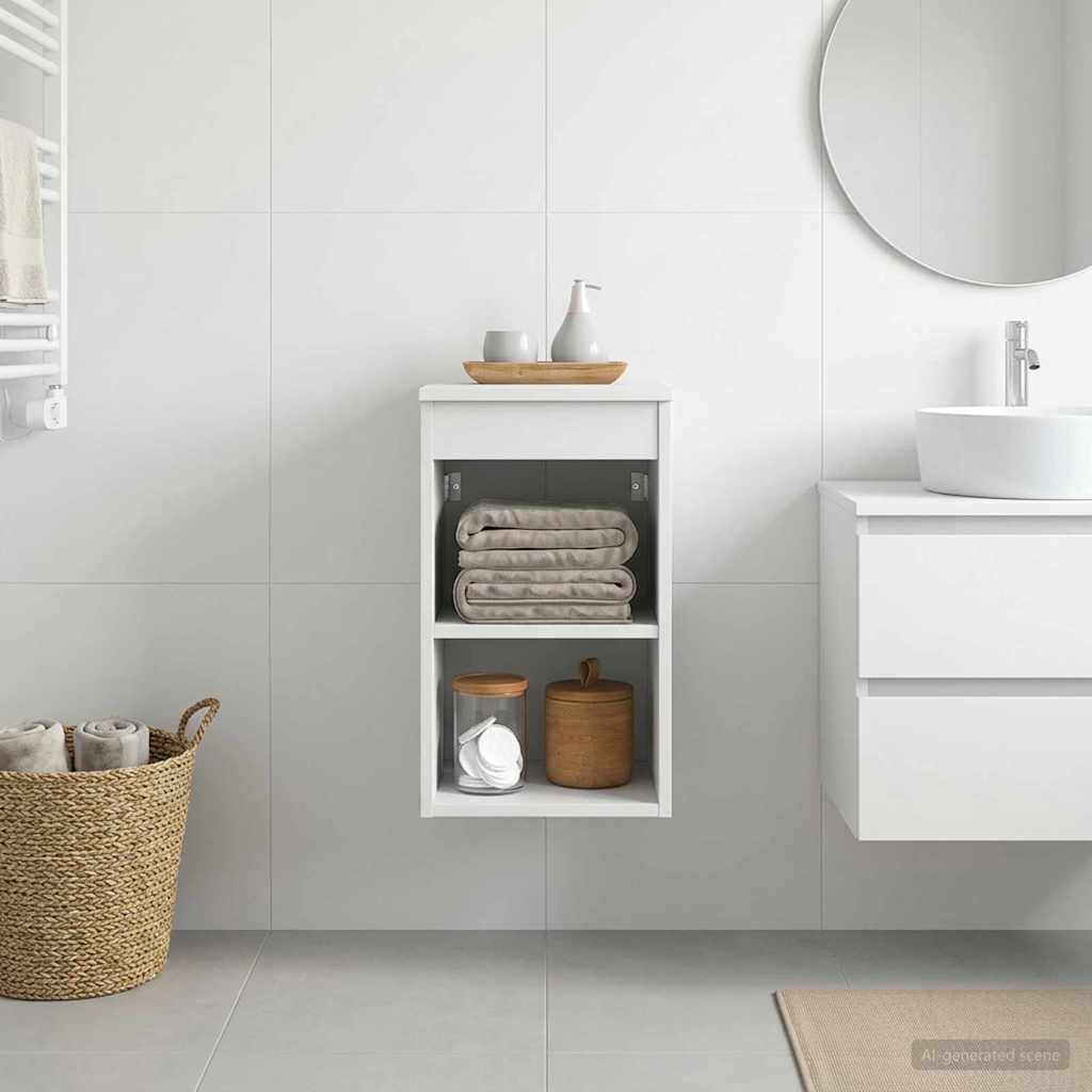 Kupaonski ormar između Bijela 30 x 44,5 x 50 cm