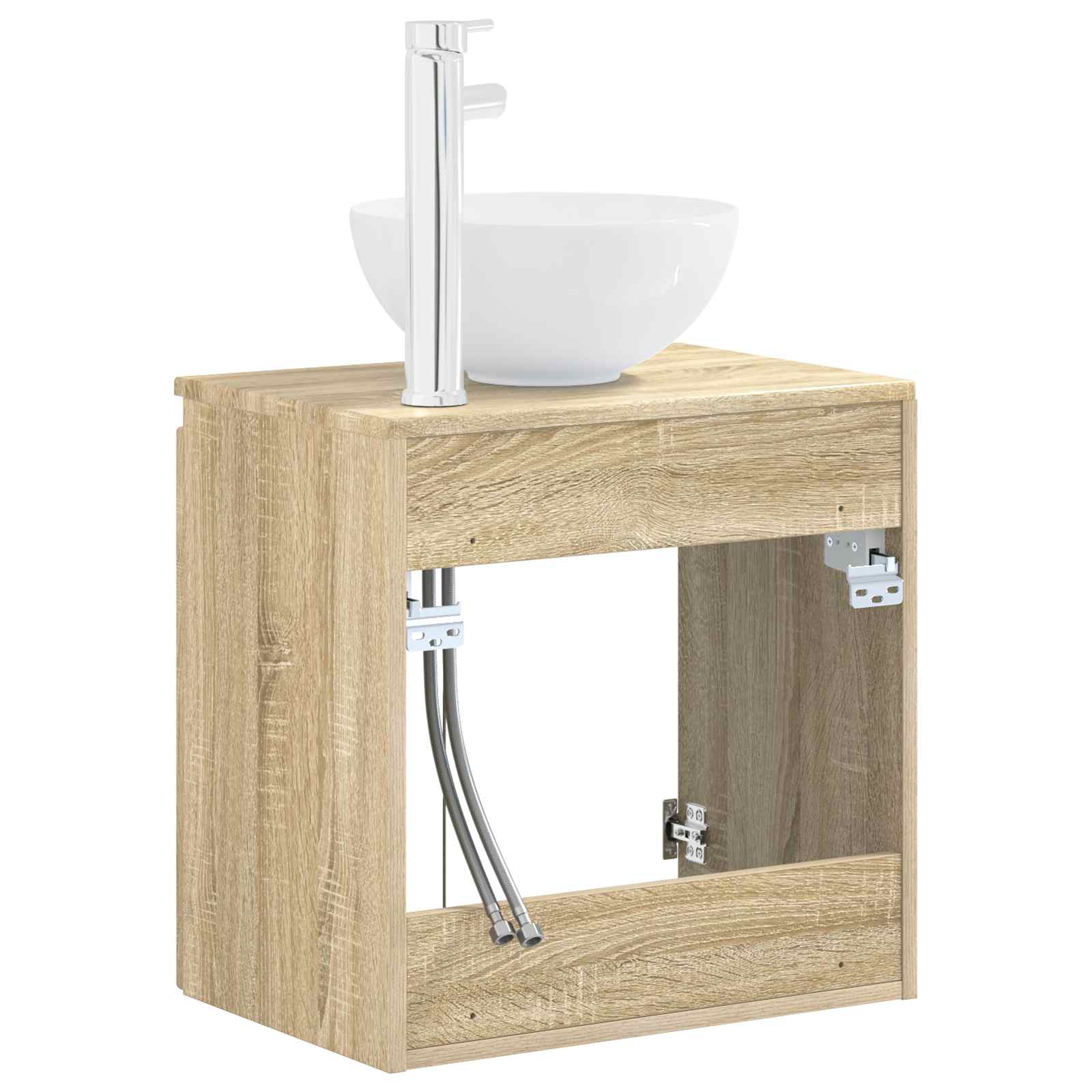 Umivaonik s policom Hrast sonoma 49,5 x 35 x 63 cm