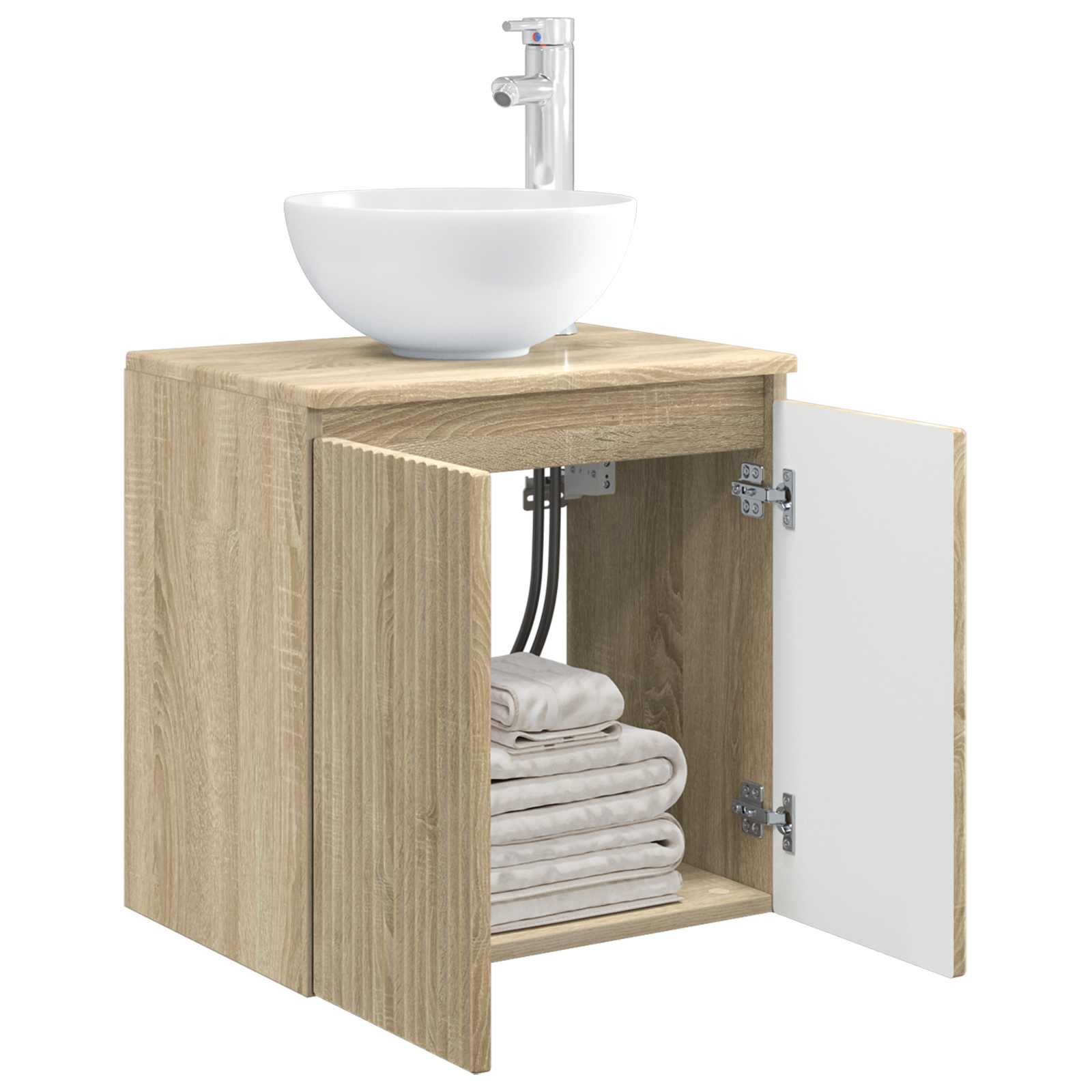 Umivaonik s policom Hrast sonoma 49,5 x 35 x 63 cm