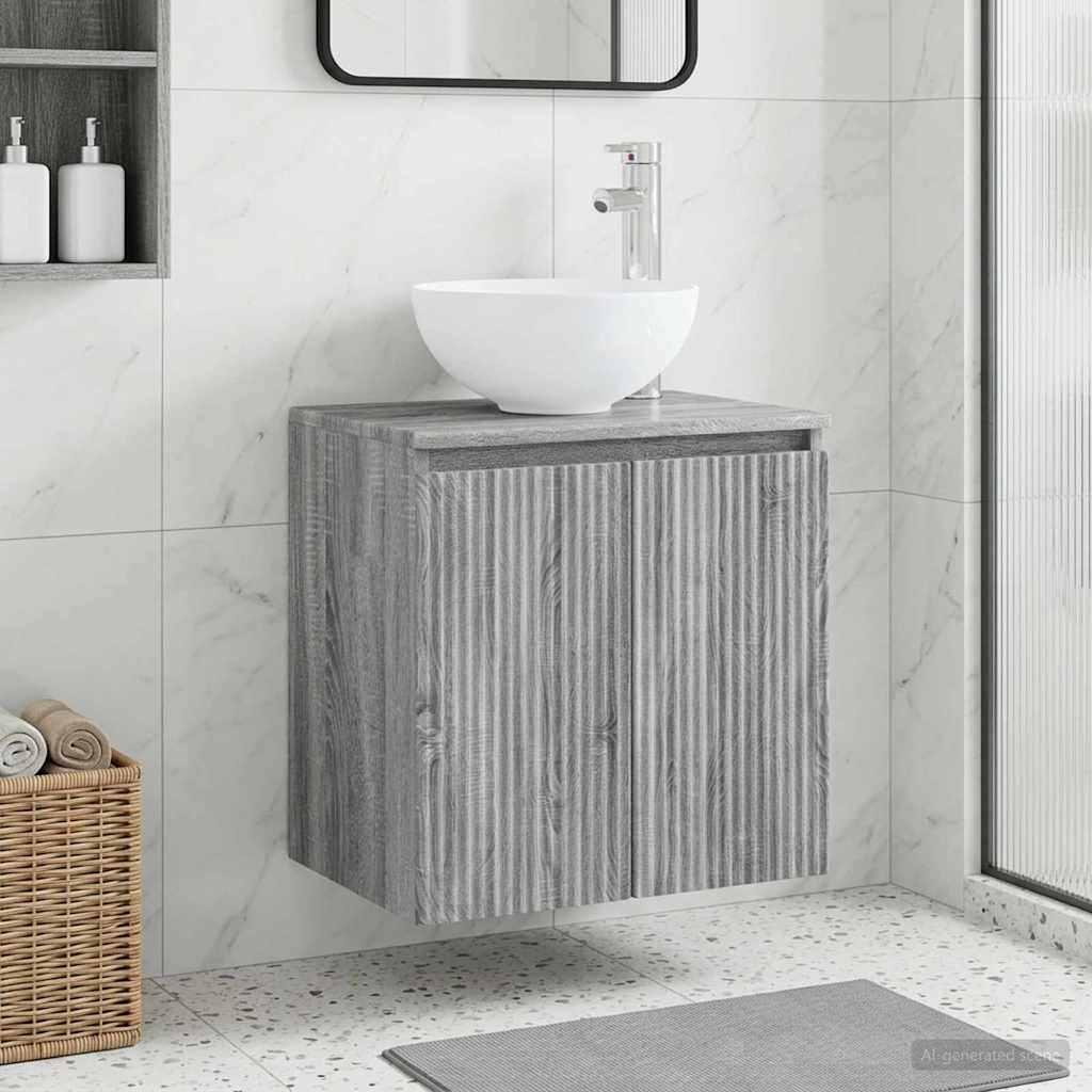Umivaonik s policom Siva Sonoma 49,5 x 35 x 63 cm