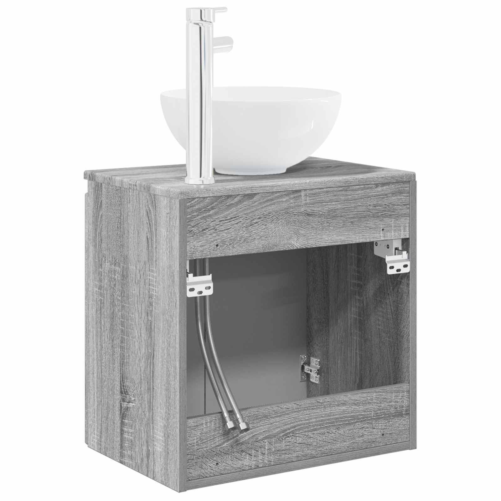 Umivaonik s policom Siva Sonoma 49,5 x 35 x 63 cm
