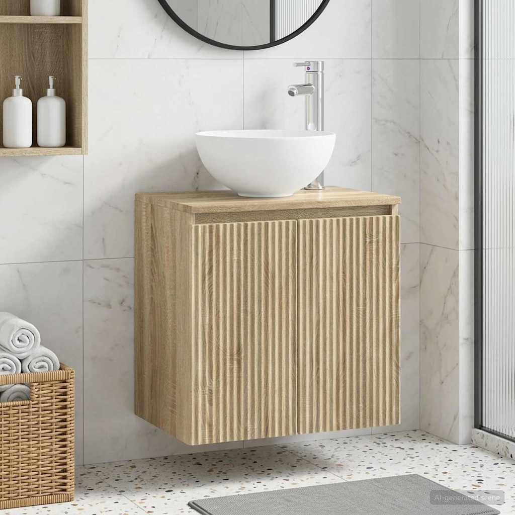 Umivaonik s policom Hrast sonoma 49,5 x 41 x 64,5 cm