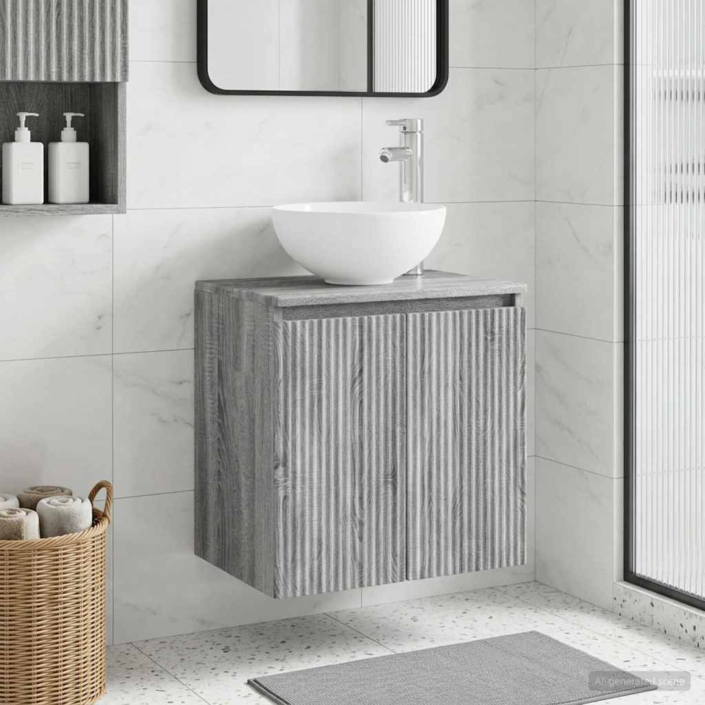 Umivaonik s policom Siva Sonoma 49,5 x 41 x 64,5 cm