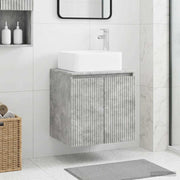 Umivaonik s policom Betonska siva 49,5 x 41 x 63 cm