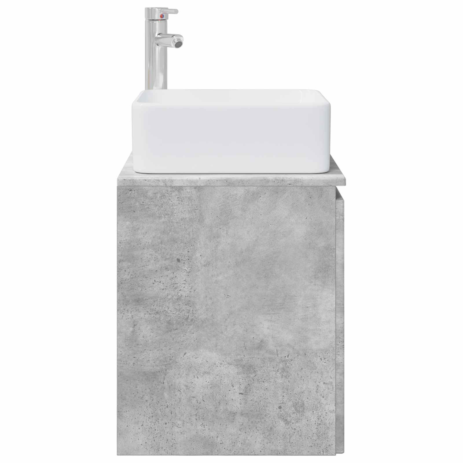 Umivaonik s policom Betonska siva 53 x 35 x 63 cm