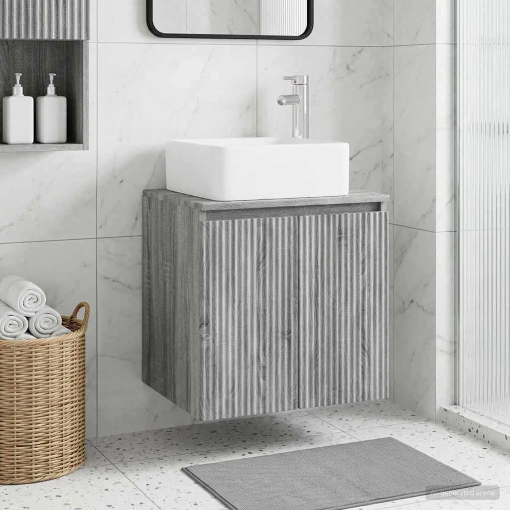 Umivaonik s policom Siva Sonoma 53 x 35 x 63 cm