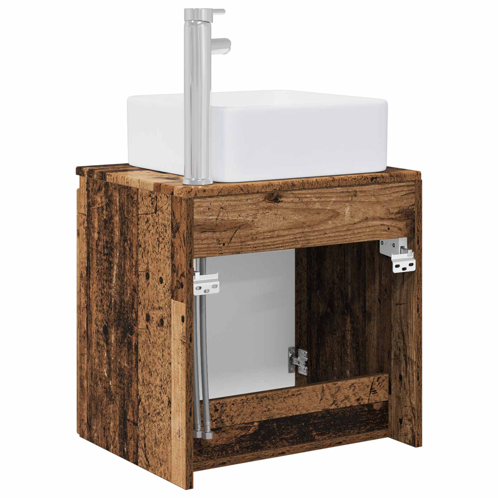 Umivaonik s policom Staro drvo 53 x 35 x 63 cm