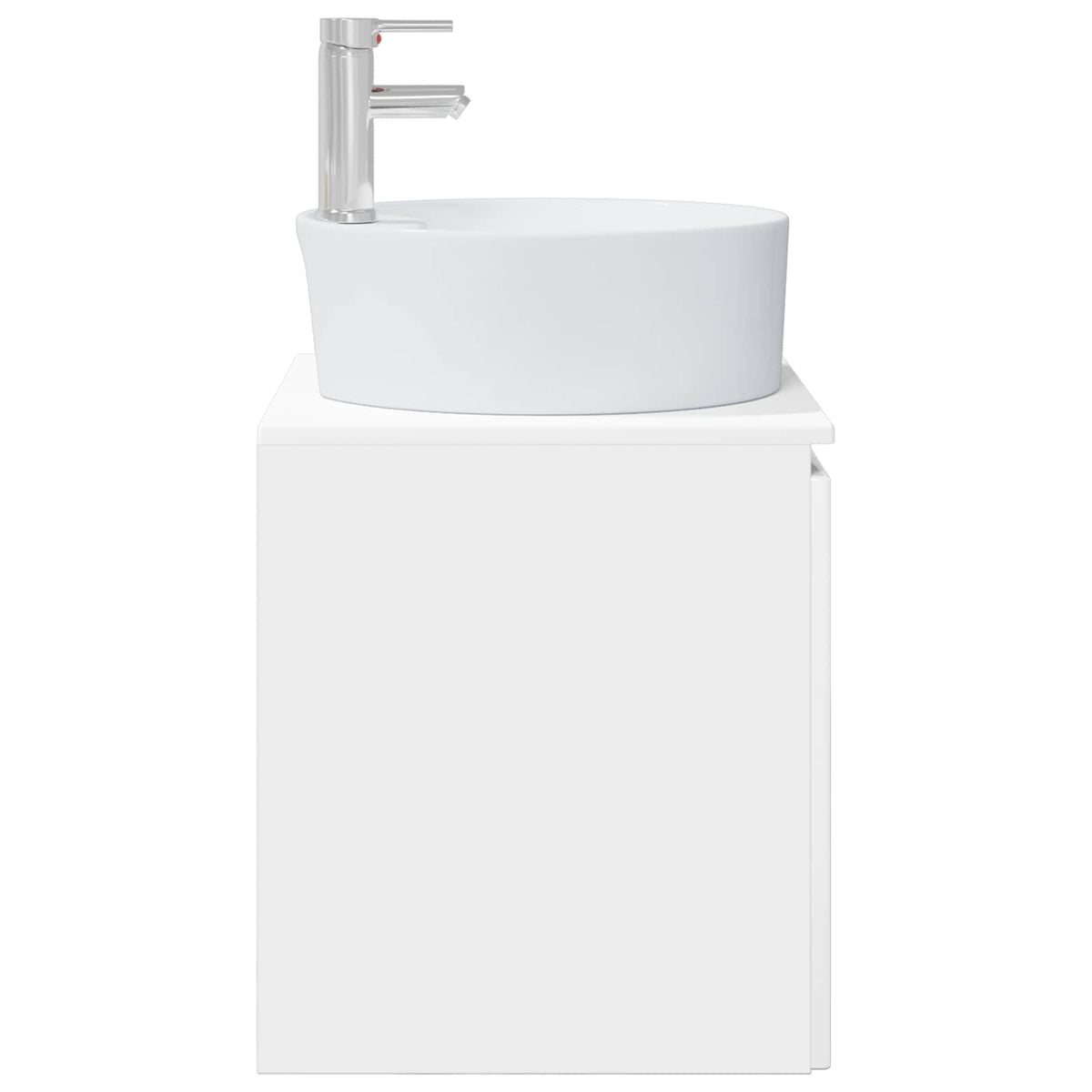 Umivaonik s policom Bijela visokog sjaja 49,5 x 44,5 x 65 cm