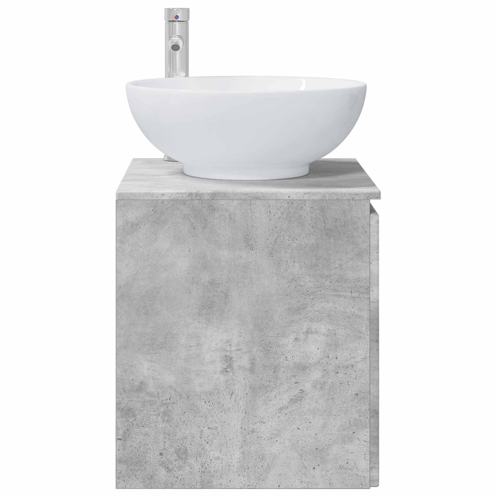 Umivaonik s policom Betonska siva 49,5 x 44,5 x 65 cm