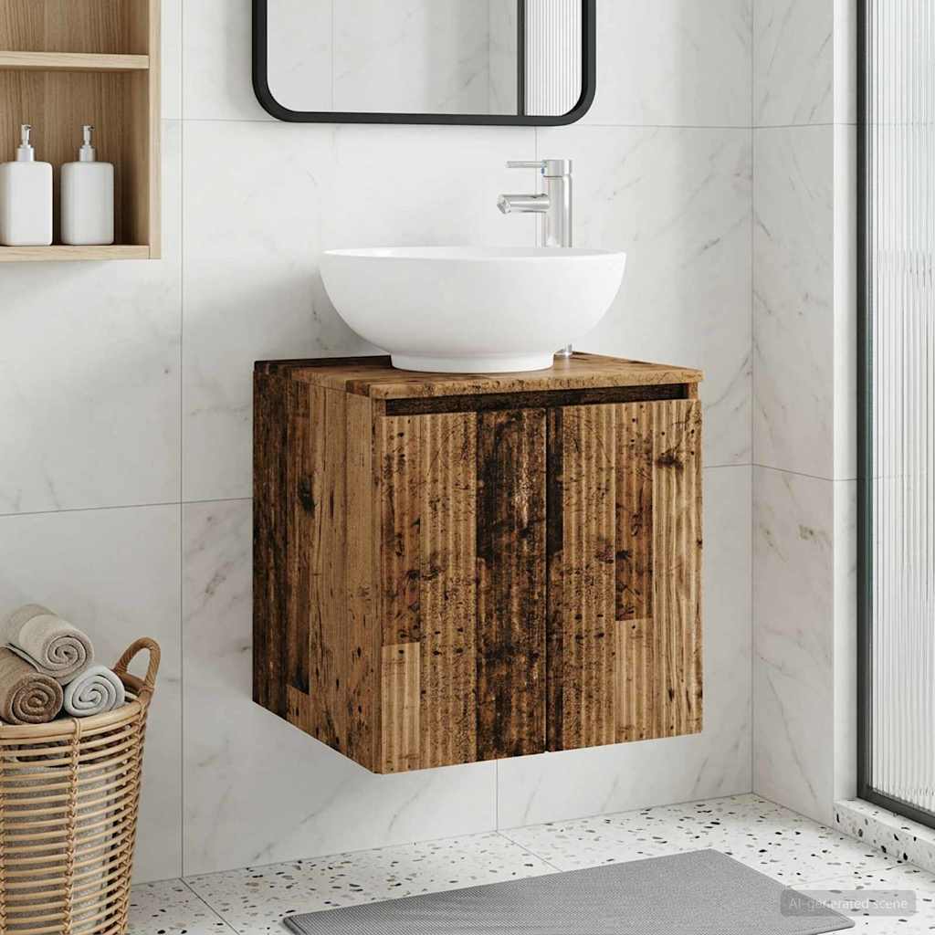 Umivaonik s policom Staro drvo 49,5 x 44,5 x 65 cm