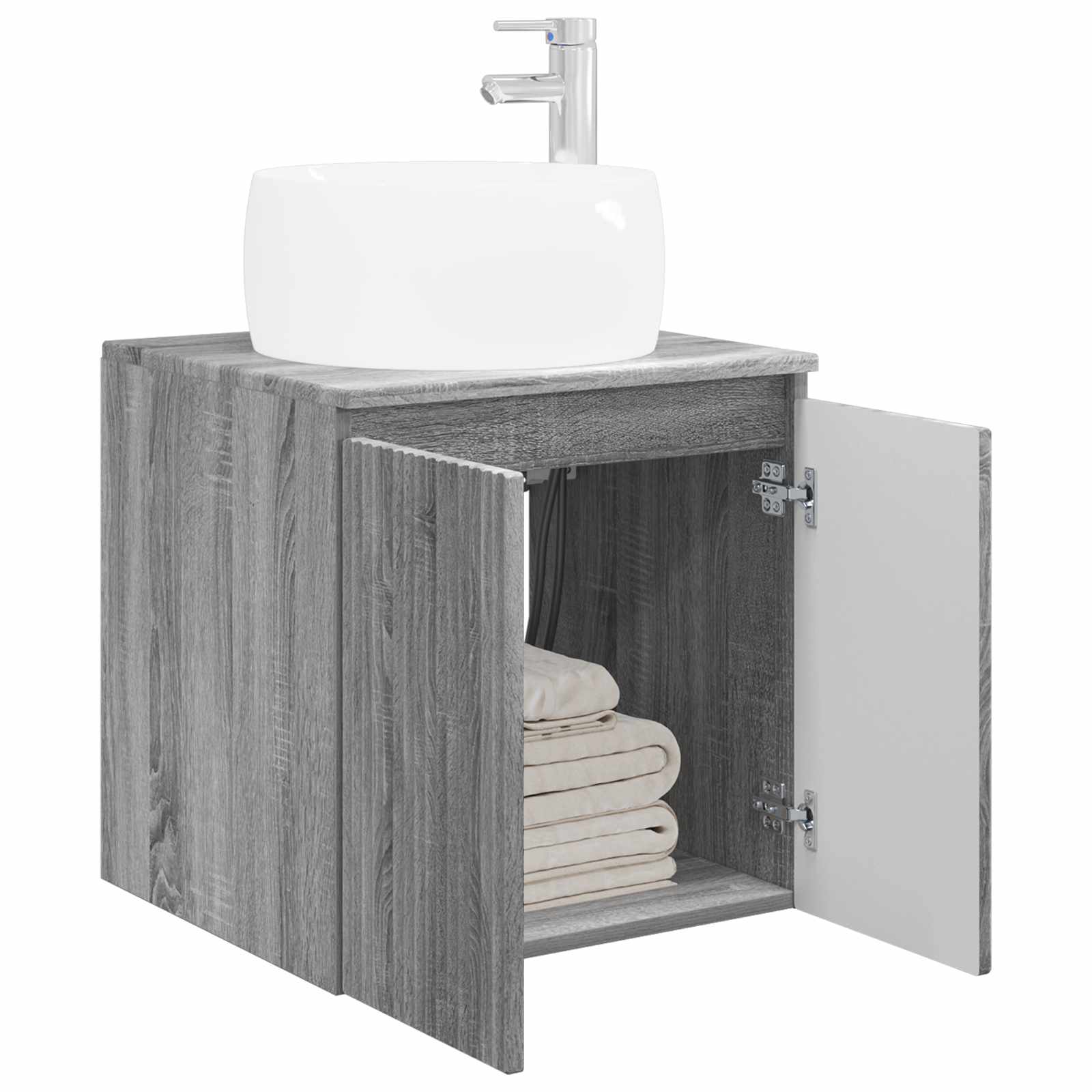 Umivaonik s policom Siva Sonoma 49,5 x 44,5 x 66 cm