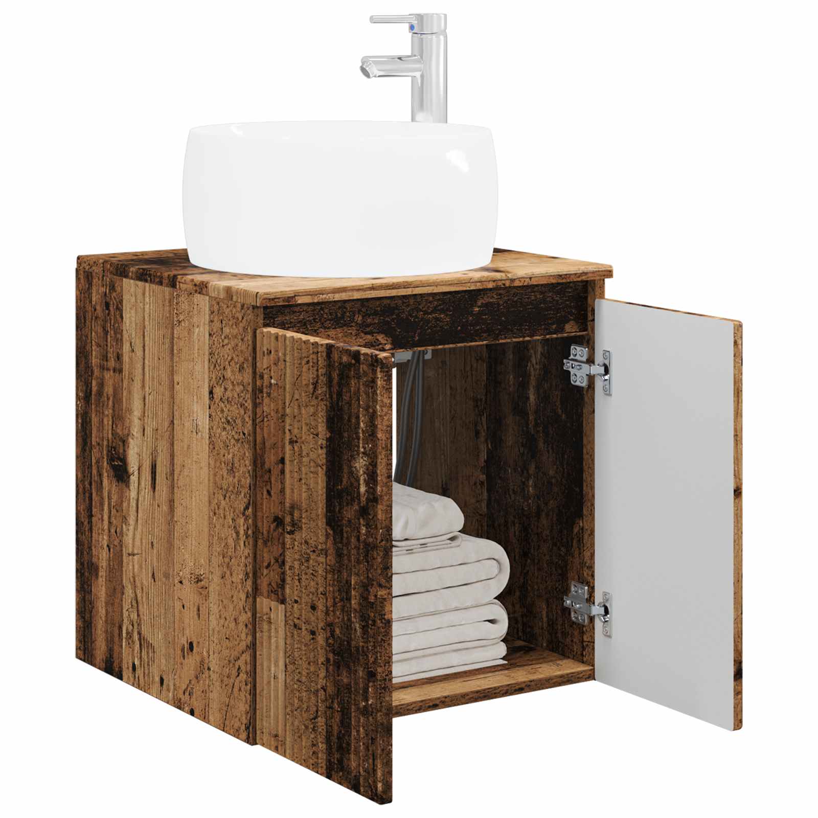 Umivaonik s policom Staro drvo 49,5 x 44,5 x 66 cm