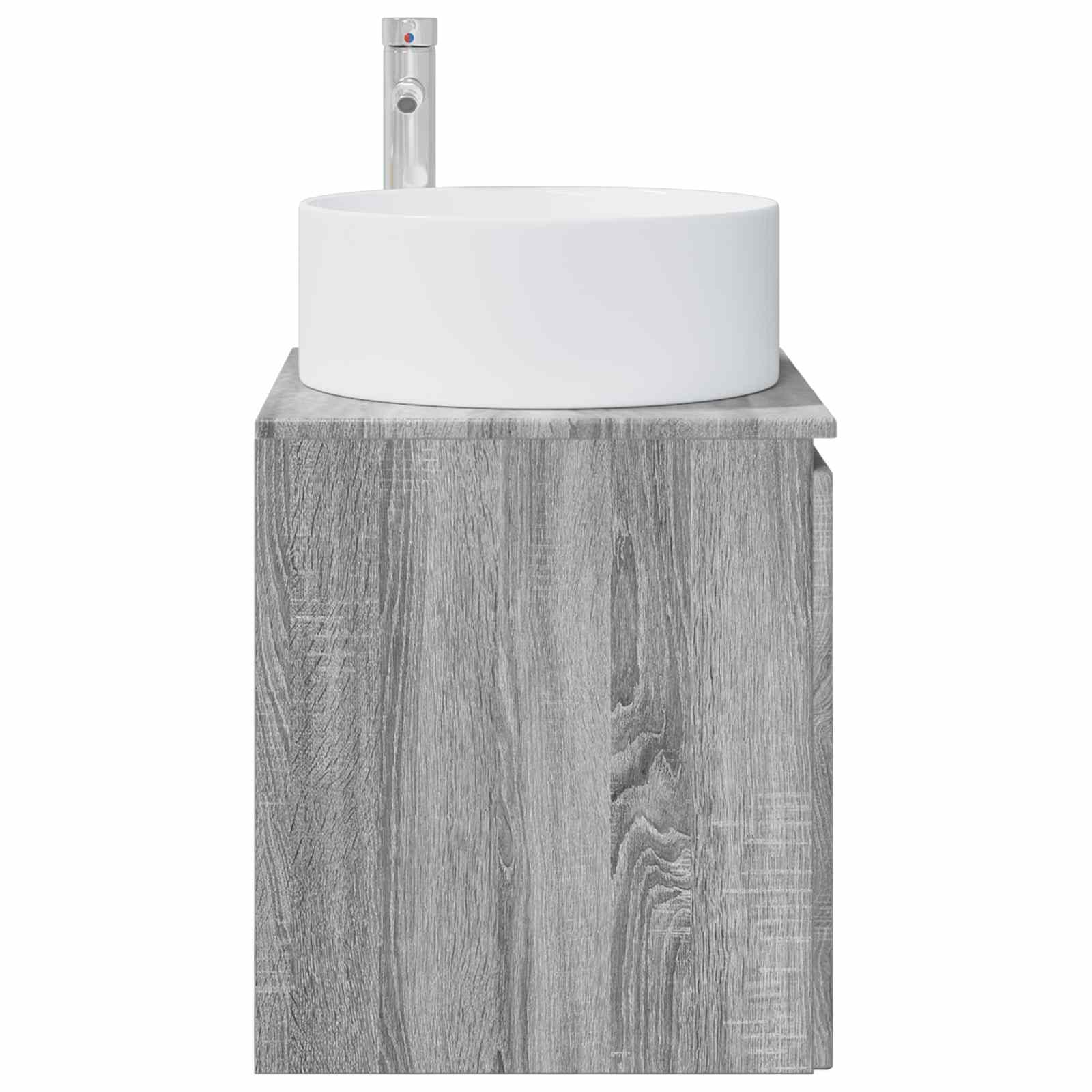 Umivaonik s policom za zid Siva Sonoma 49,5 x 44,5 x 65,5 cm