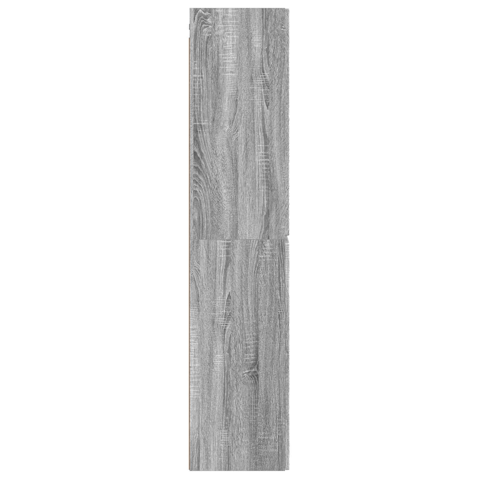 Ormar za Kupaonicu na Zidu Siva Sonoma 33 x 34,5 x 160 cm